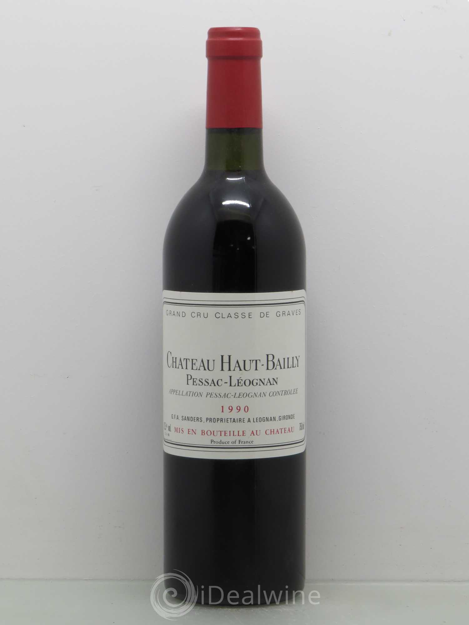 Château Haut-Bailly Cru Classé de Graves 1990 - Lot de 1 bouteille - 0