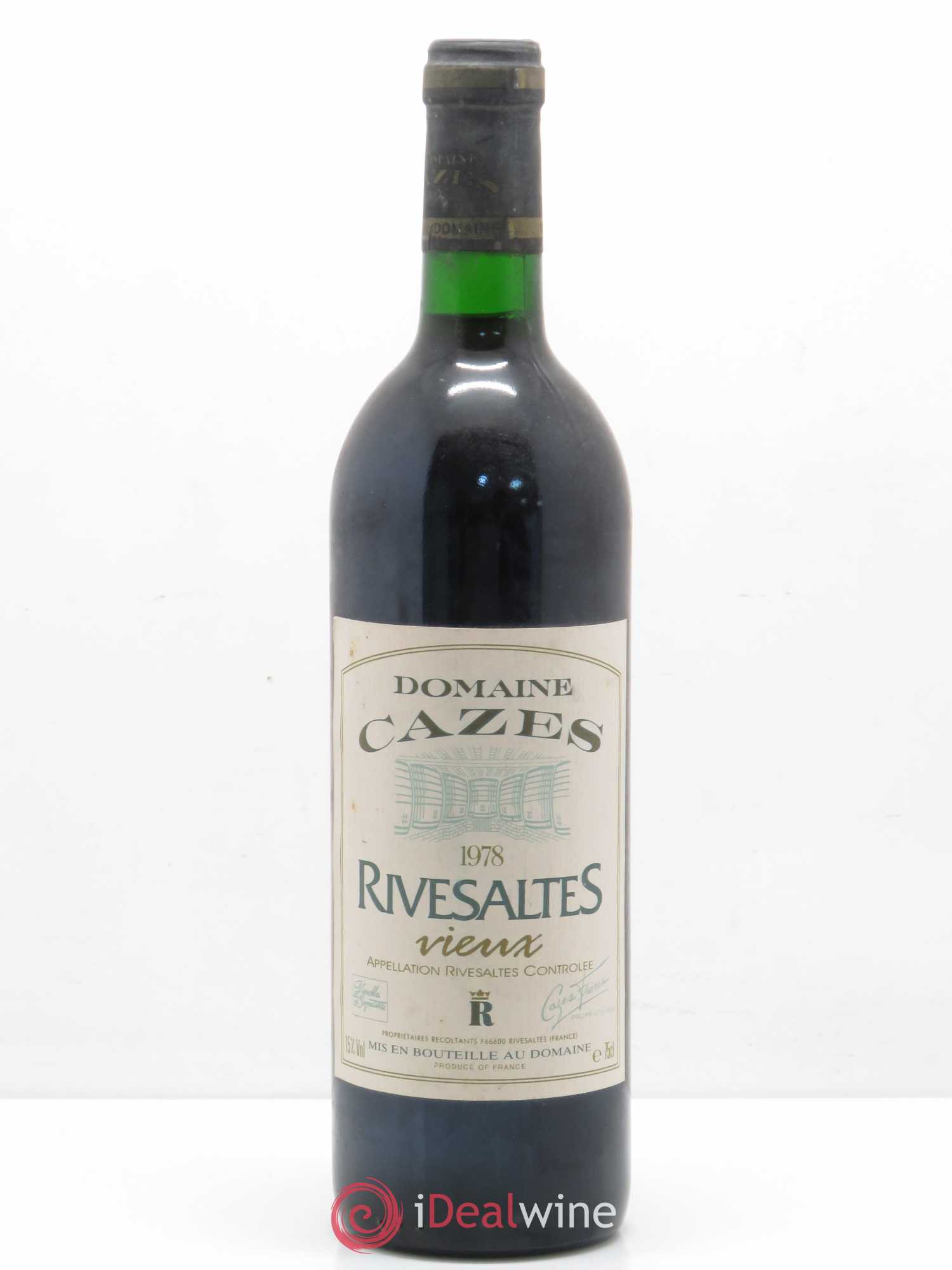 Rivesaltes vieux Cazes 1978 - Posten von 1 Flasche - 0