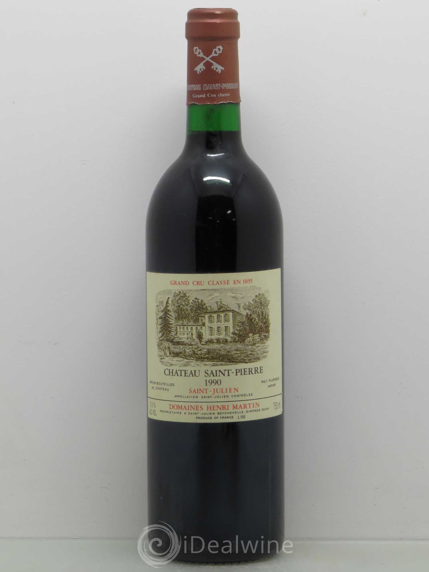Château Saint-Pierre 4ème Grand Cru Classé 1990 - Lot de 1 bouteille - 0