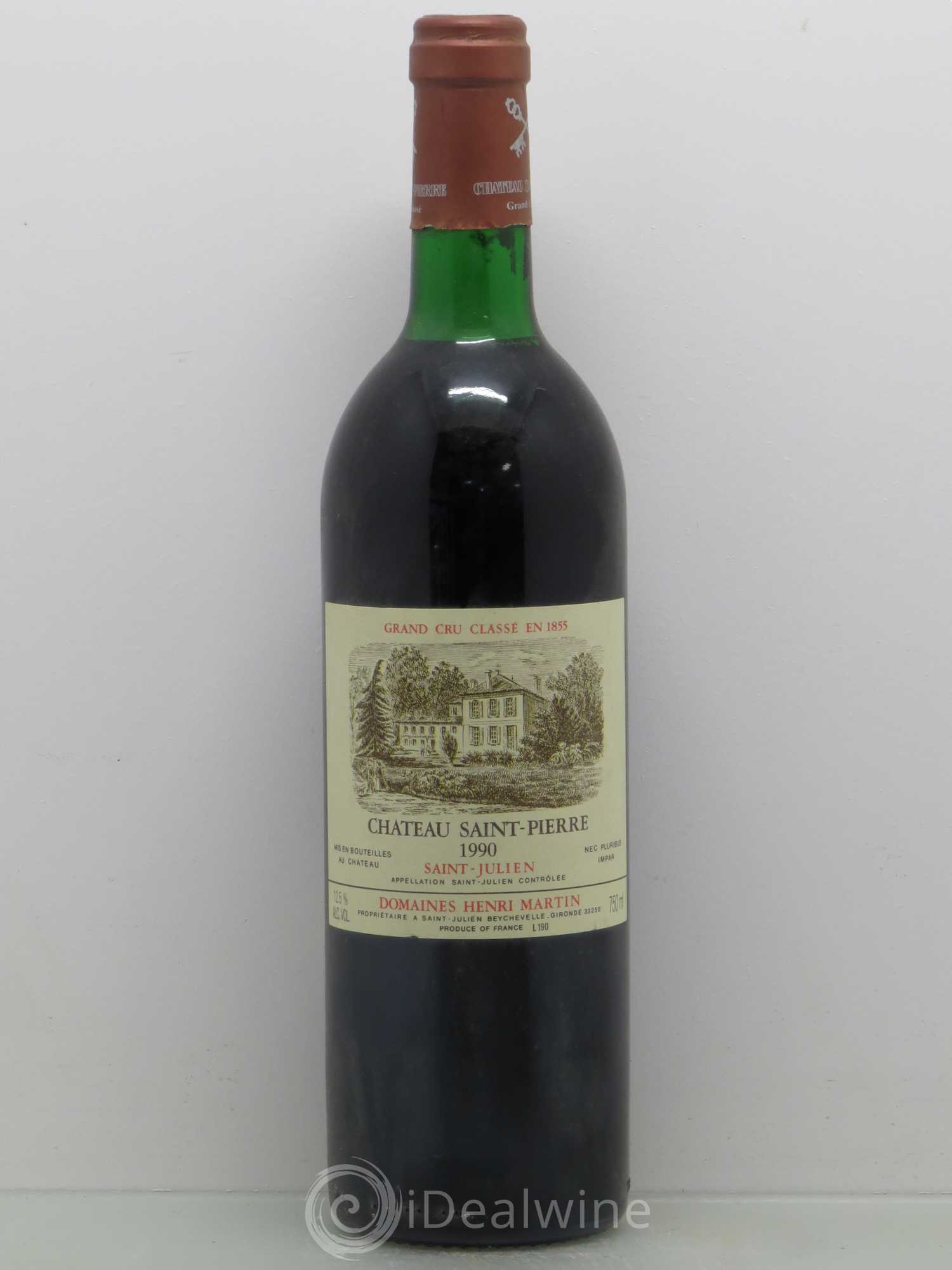 Château Saint-Pierre 4ème Grand Cru Classé 1990 - Lot de 1 bouteille - 0