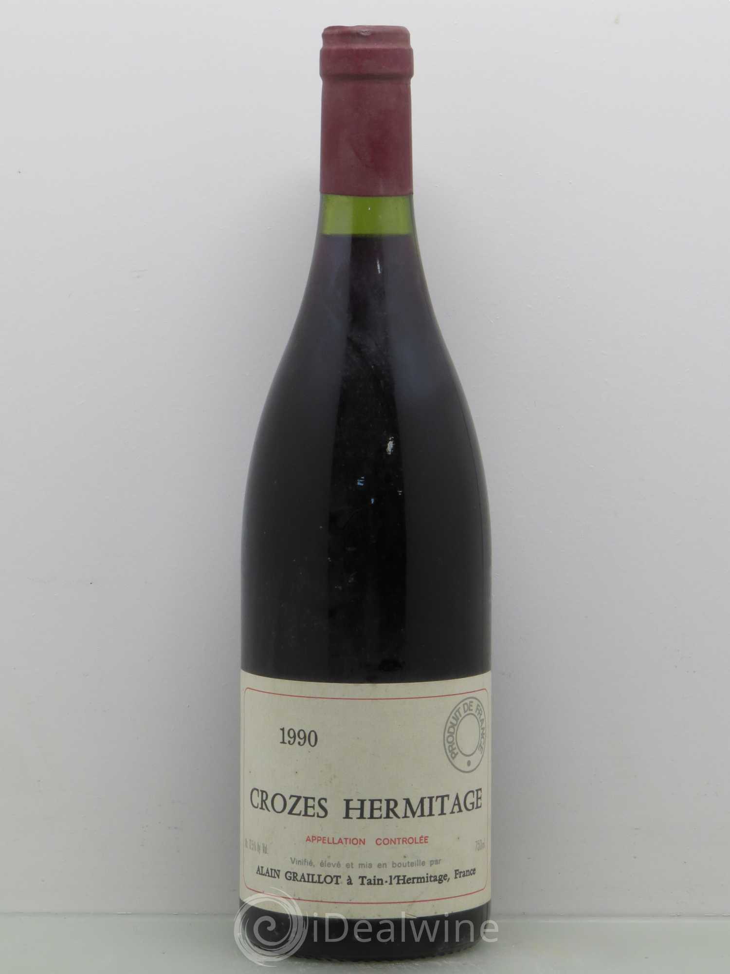 Crozes-Hermitage Domaine Graillot 1990 - Lot de 1 bouteille - 0