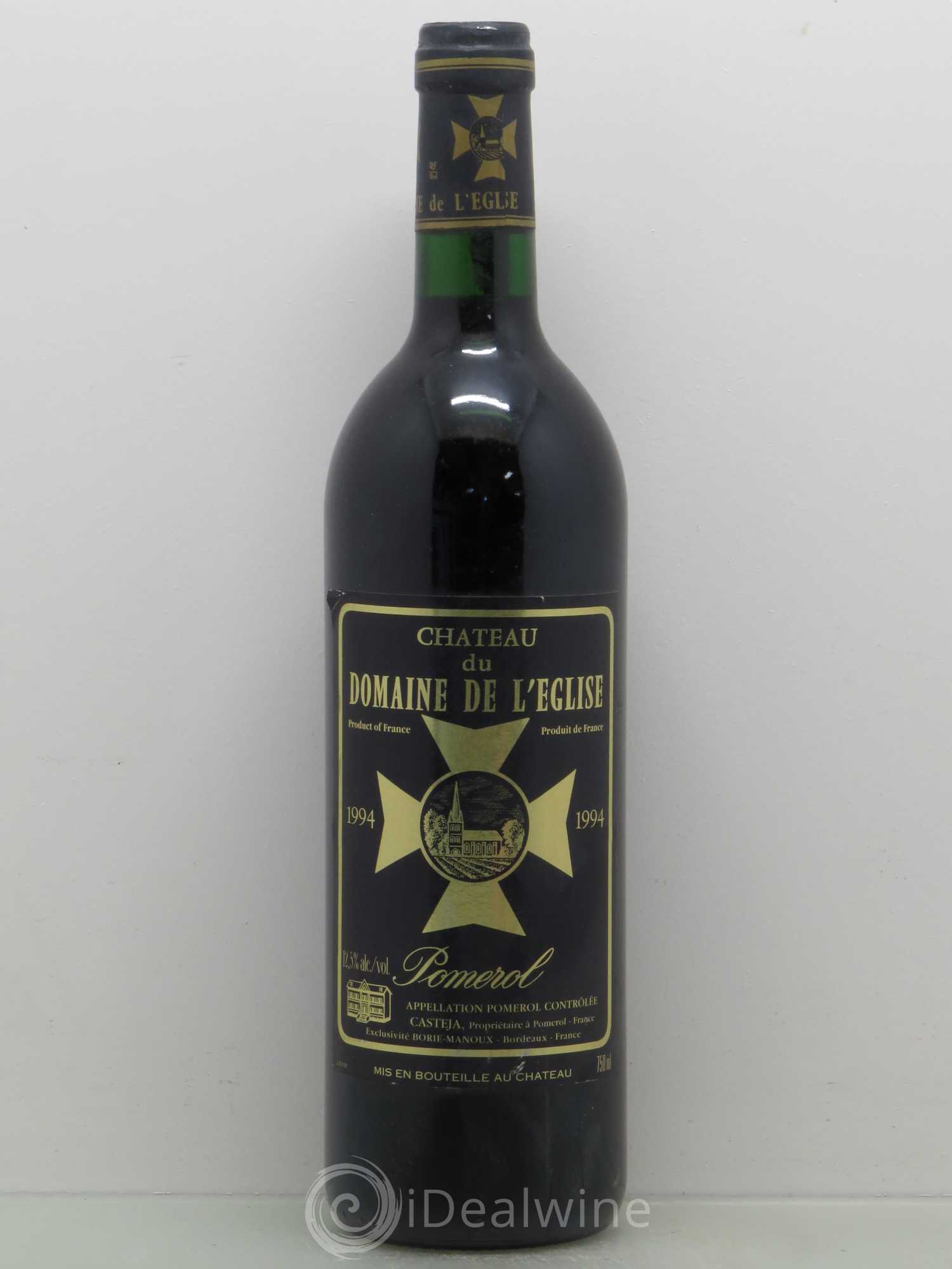 Château du Domaine de l'Église 1994 - Lot de 1 bouteille - 0