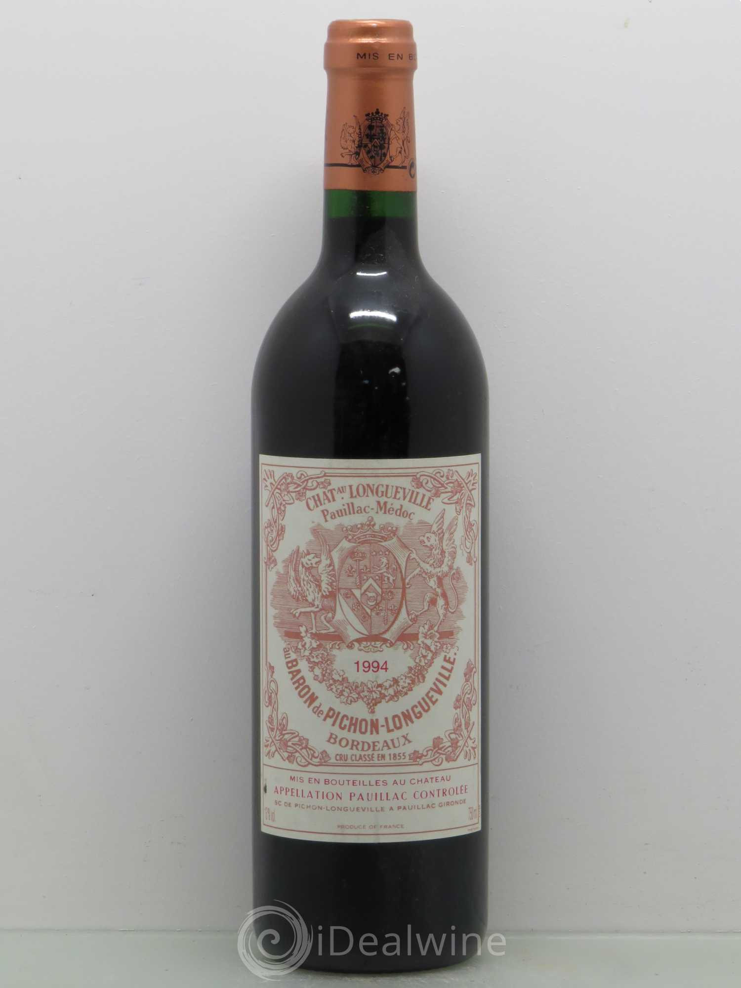 Pichon Longueville Baron 2ème Grand Cru Classé 1994 - Lot de 1 bouteille - 0