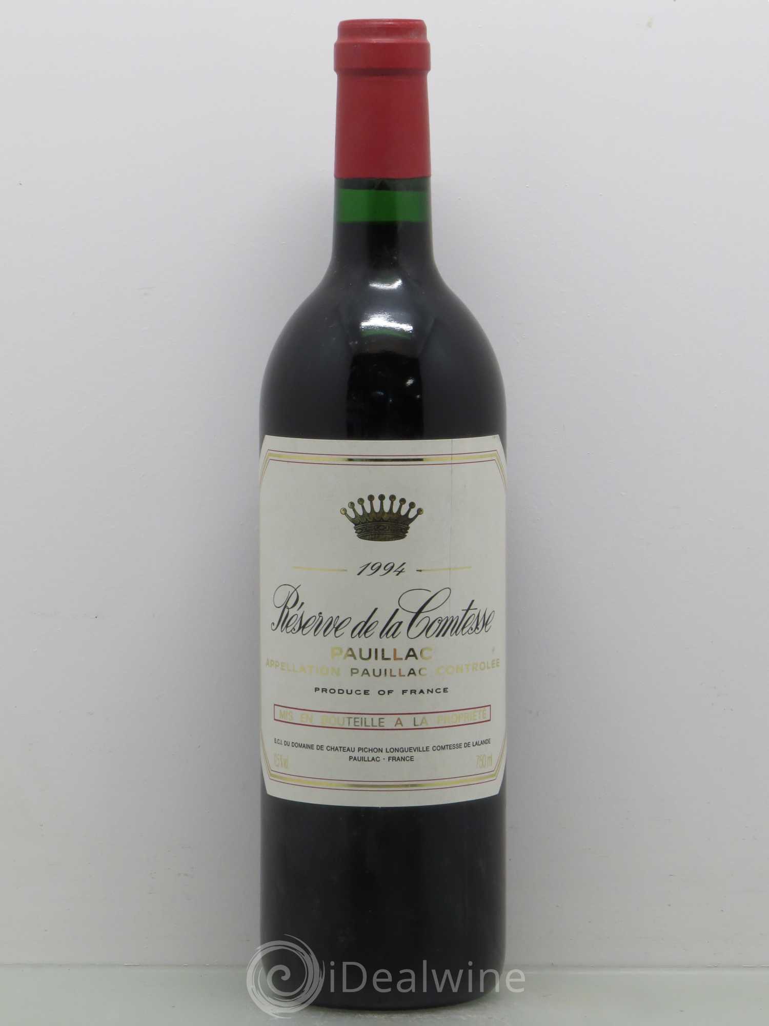 Réserve de la Comtesse Second Vin 1994 - Lot de 1 bouteille - 0