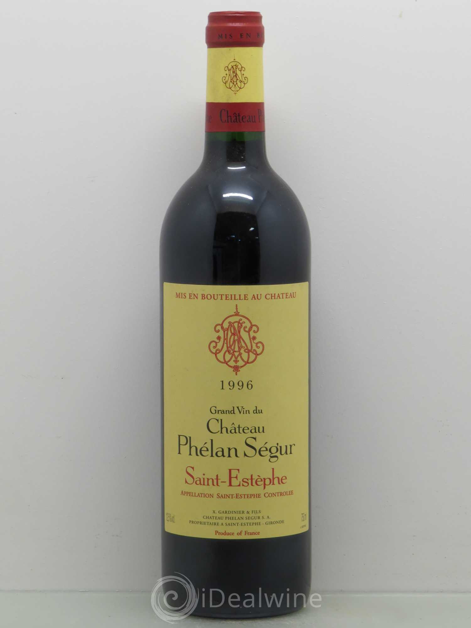 Château Phélan Ségur 1996 - Lot de 1 bouteille - 0