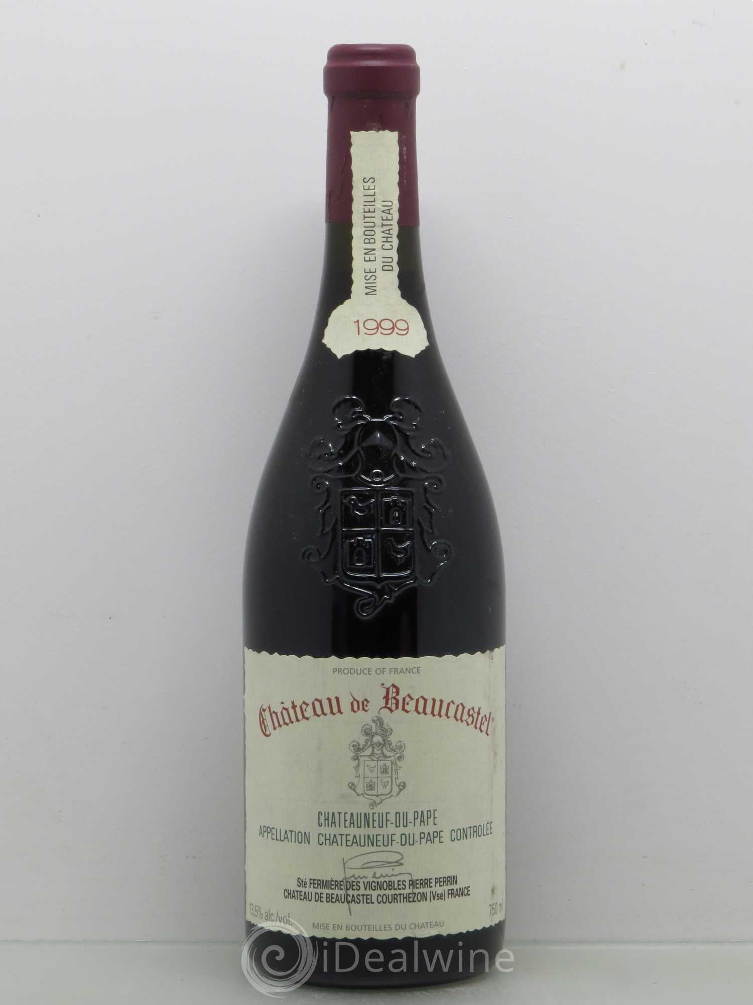 Châteauneuf-du-Pape Château de Beaucastel Famille Perrin 1999 - Lot de 1 bouteille - 0