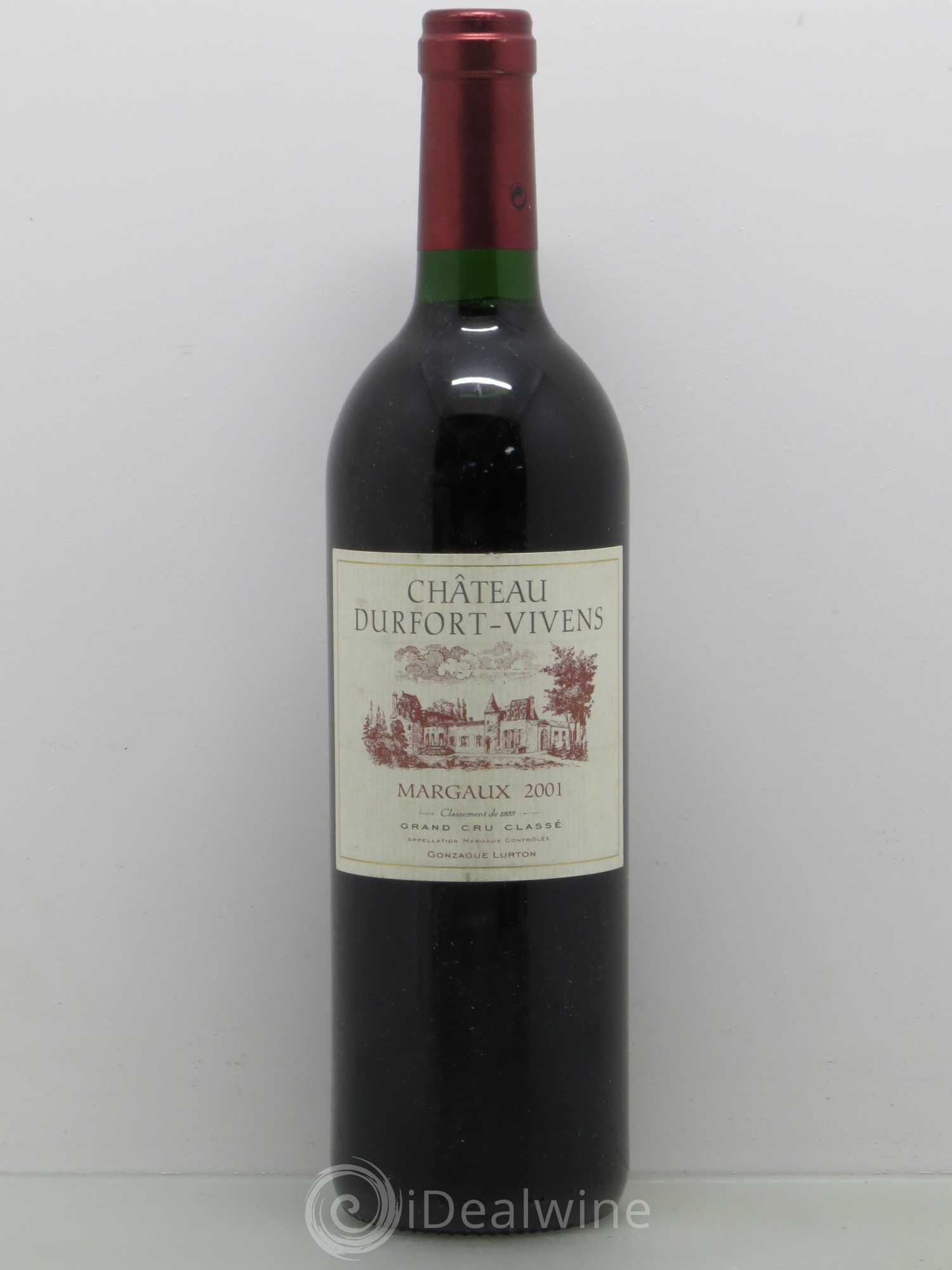 Château Durfort Vivens 2ème Grand Cru Classé 2001 - Lot de 1 bouteille - 0