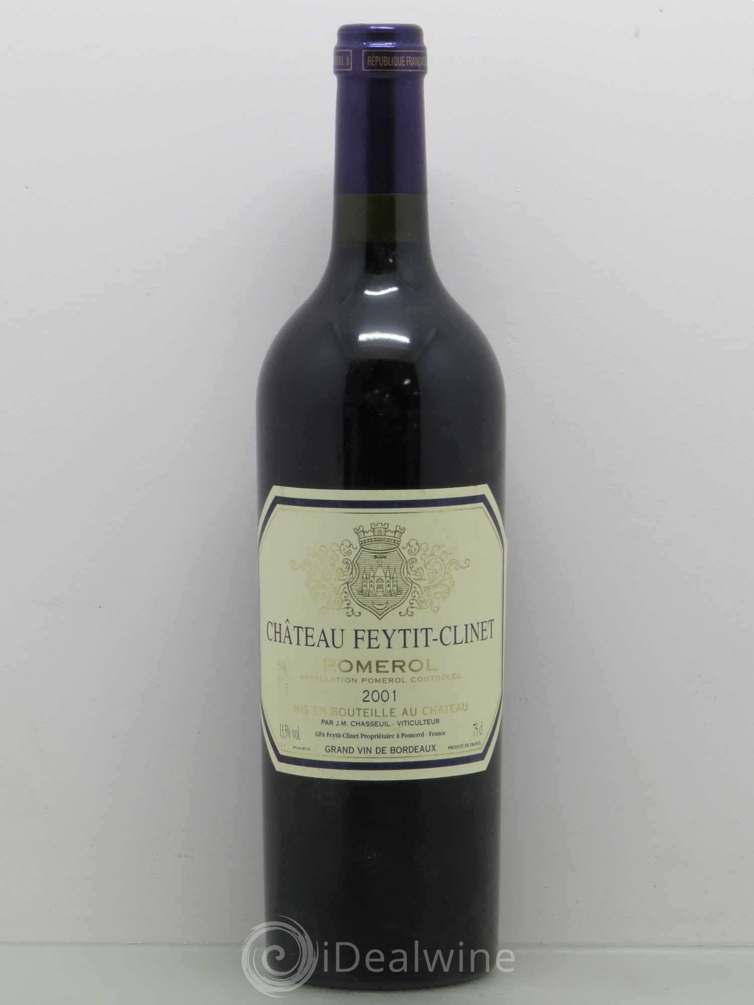 Château Feytit-Clinet 2001 - Lot de 1 bouteille - 0