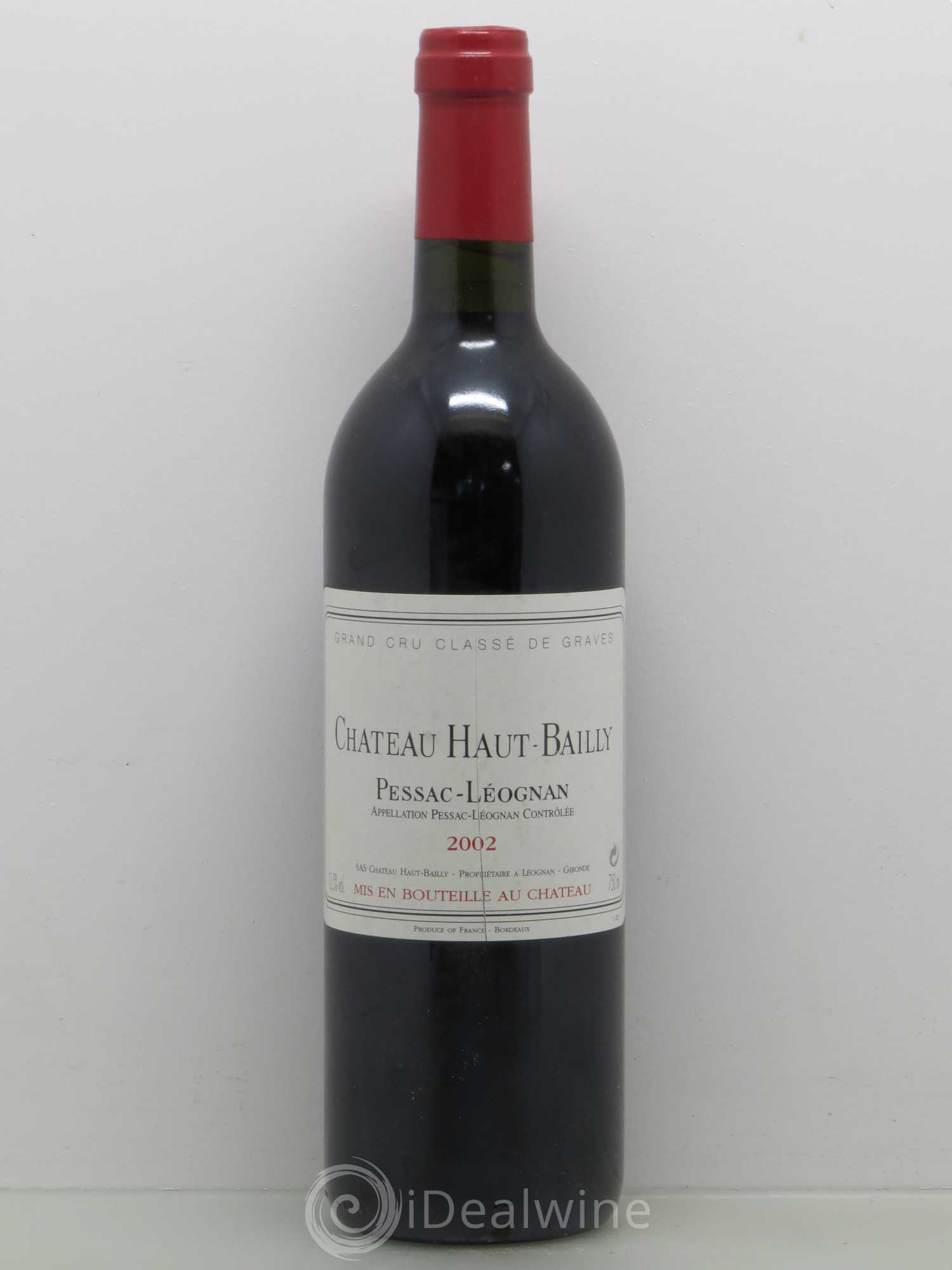 Château Haut-Bailly Cru Classé de Graves 2002 - Lot de 1 bouteille - 0