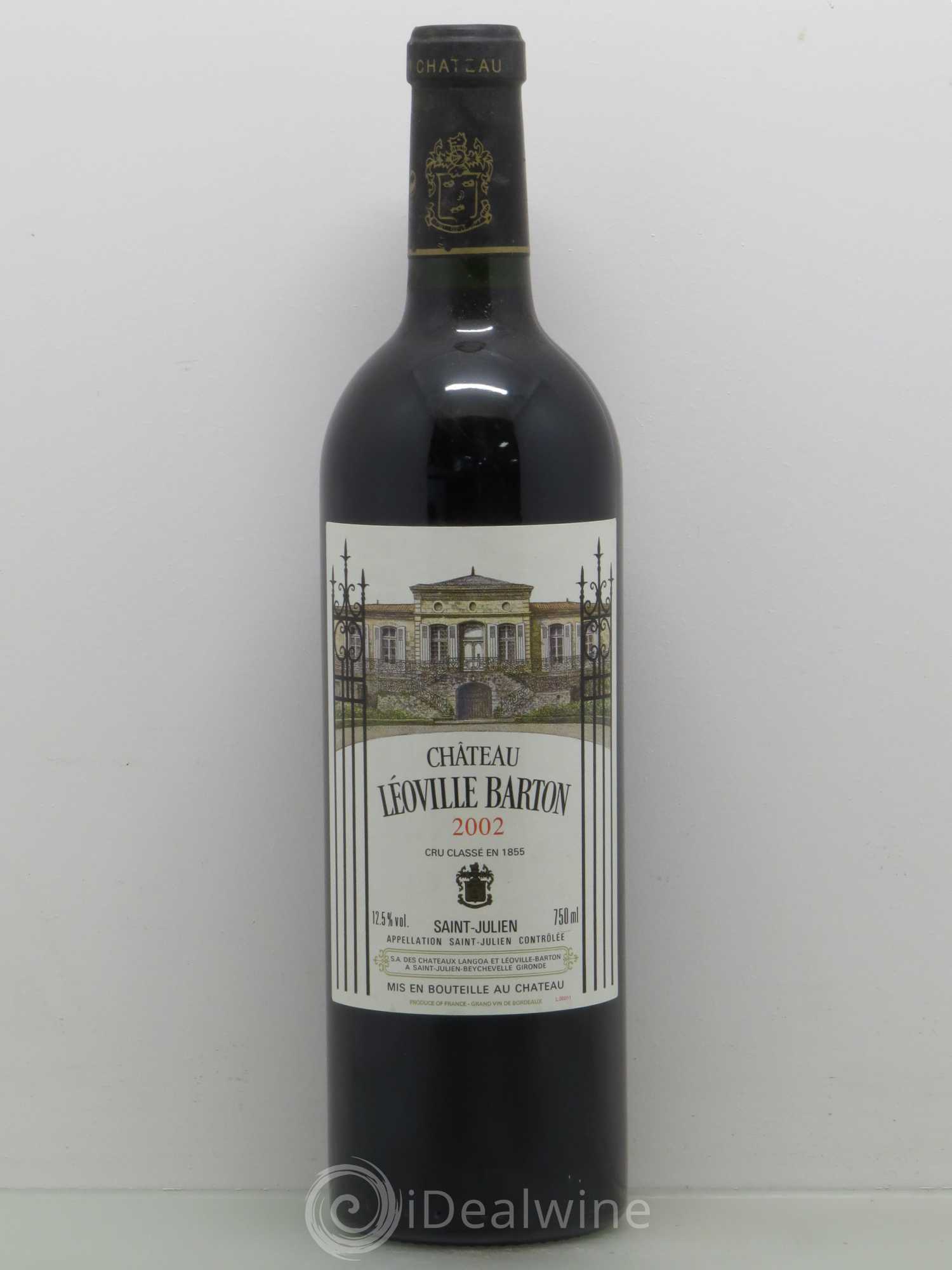 Château Léoville Barton 2ème Grand Cru Classé 2002 - Lot de 1 bouteille - 0