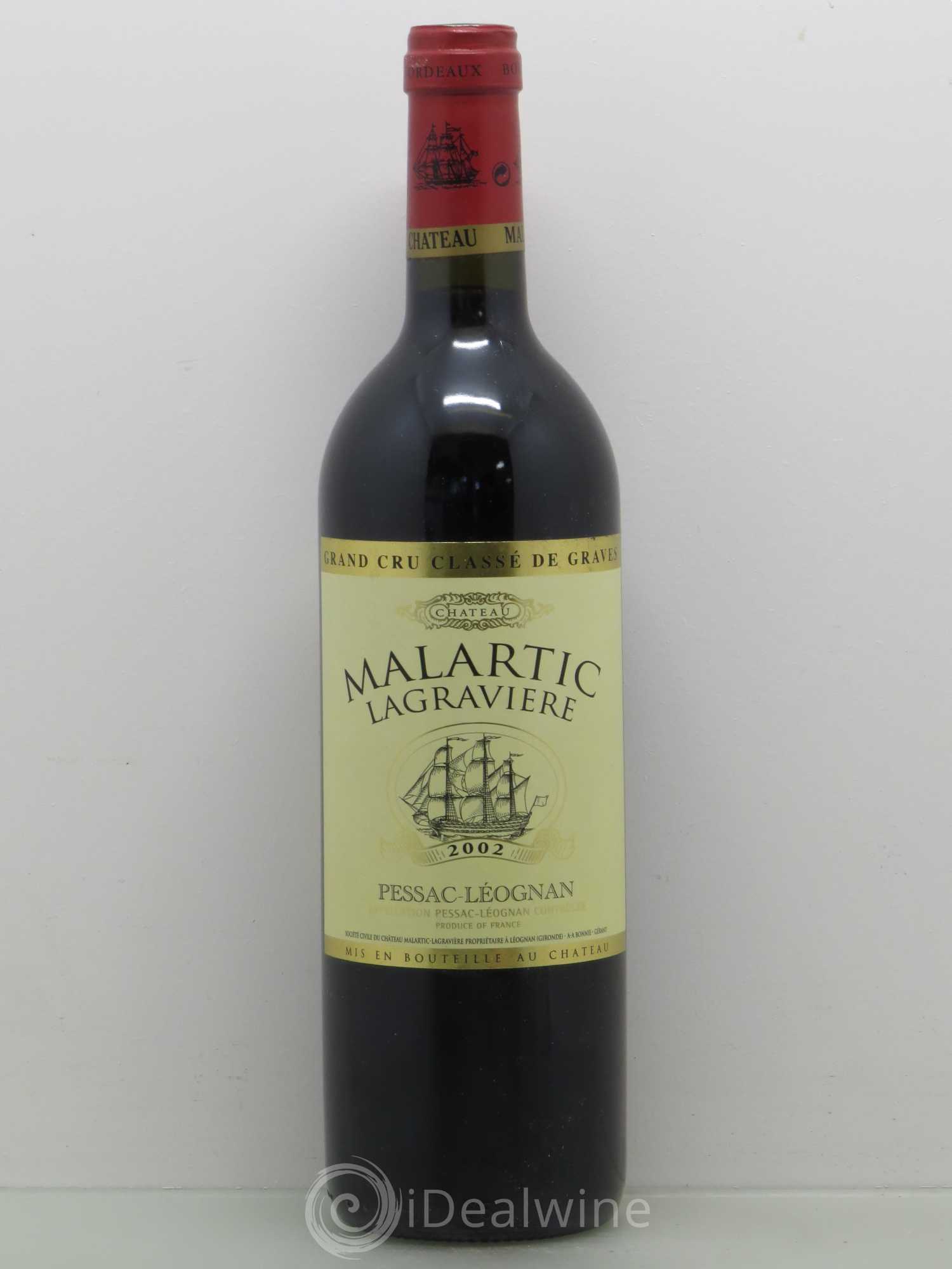 Château Malartic-Lagravière Cru Classé de Graves 2002 - Lot de 1 bouteille - 0