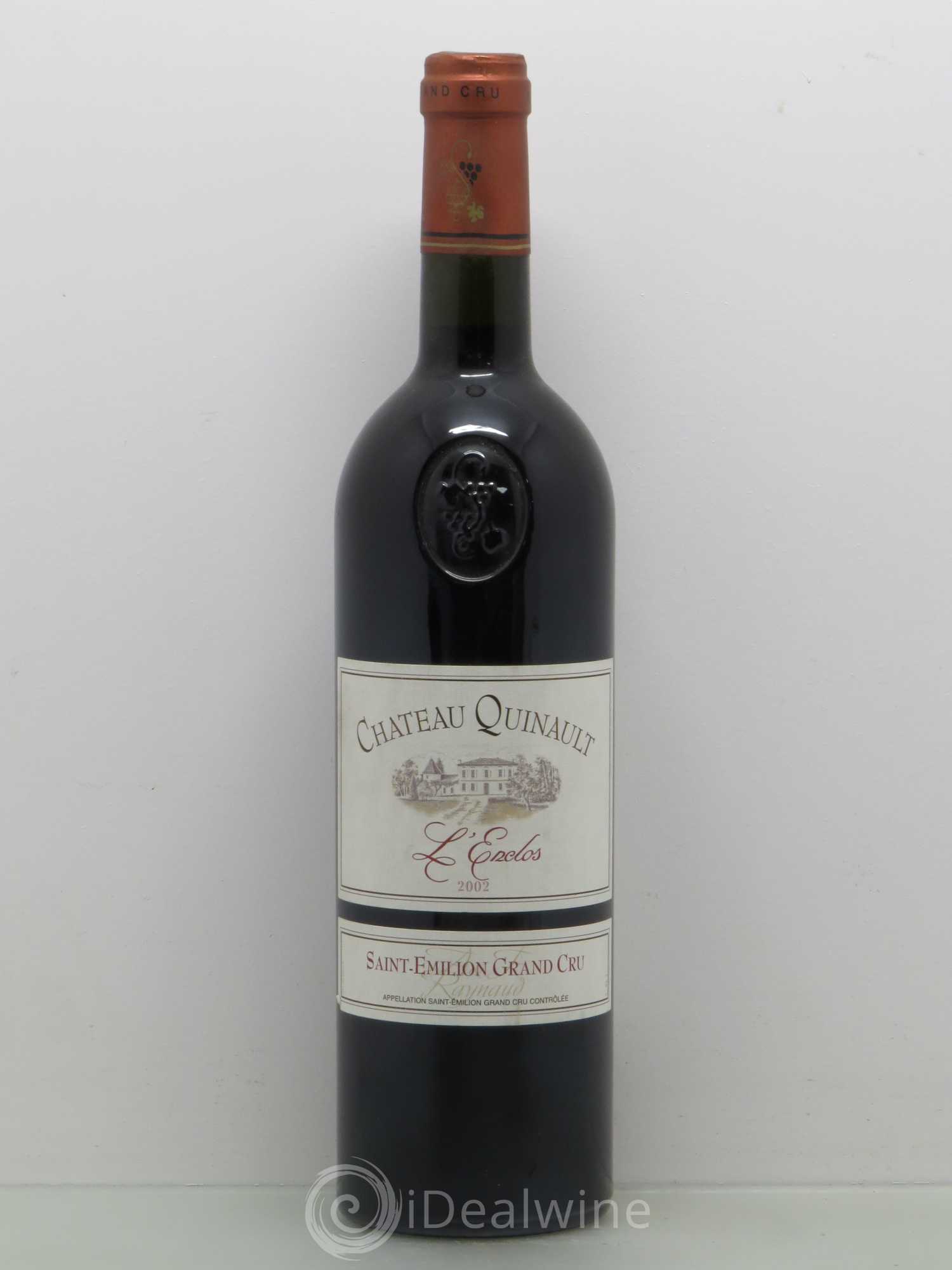 Château Quinault L'Enclos 2002 - Lot de 1 bouteille - 0