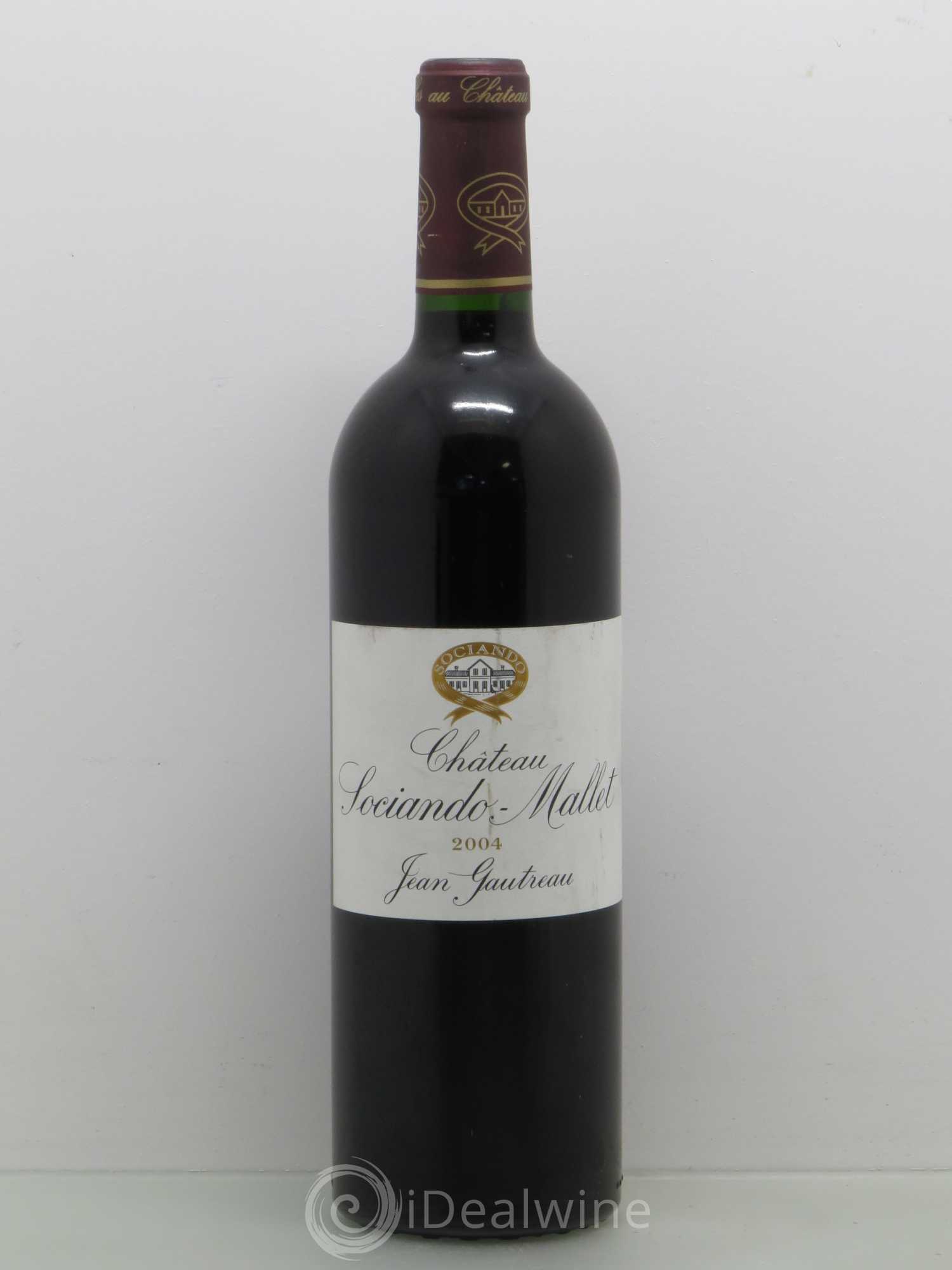 Château Sociando Mallet 2004 - Lot de 1 bouteille - 0