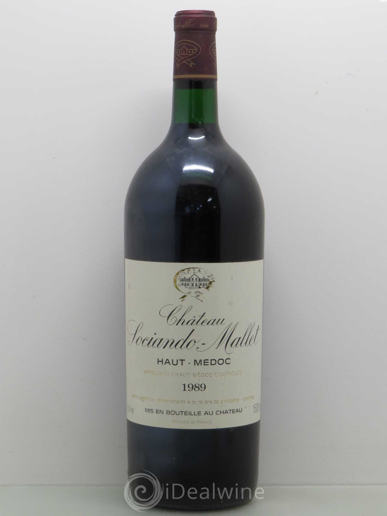 Château Sociando Mallet 1989 - Lot de 1 magnum - 0