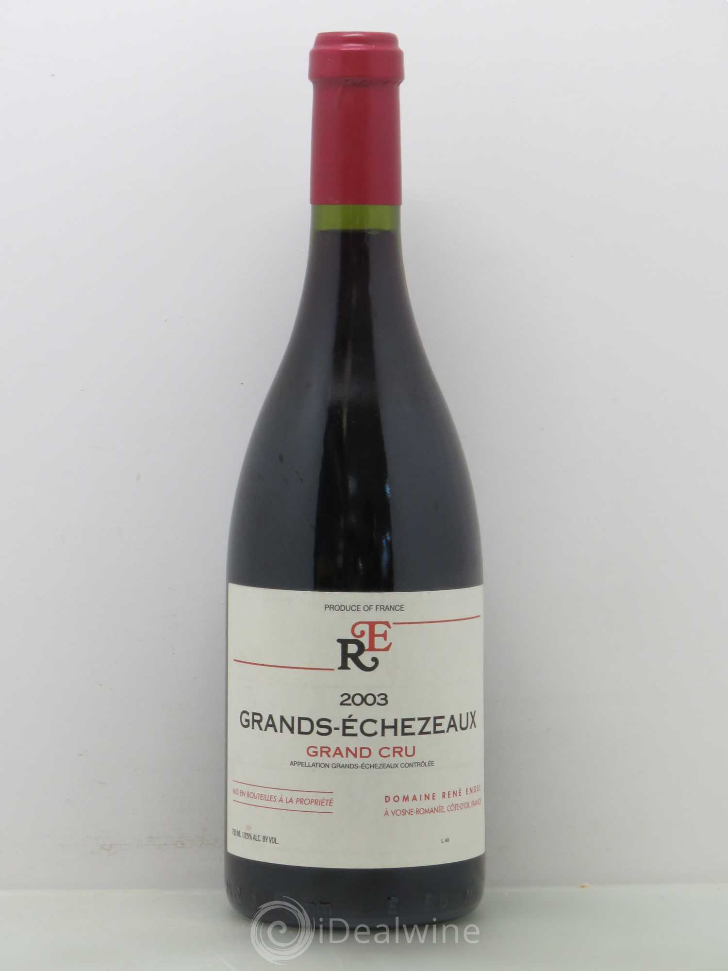 Grands-Echezeaux Grand Cru Domaine René Engel - Domaine Eugénie 2003 - Lot de 1 bouteille - 0