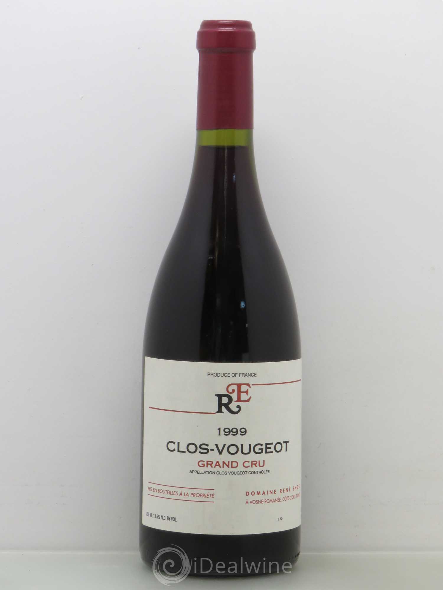 Clos de Vougeot Grand Cru Domaine René Engel - Domaine Eugénie 1999 - Lot de 1 bouteille - 0