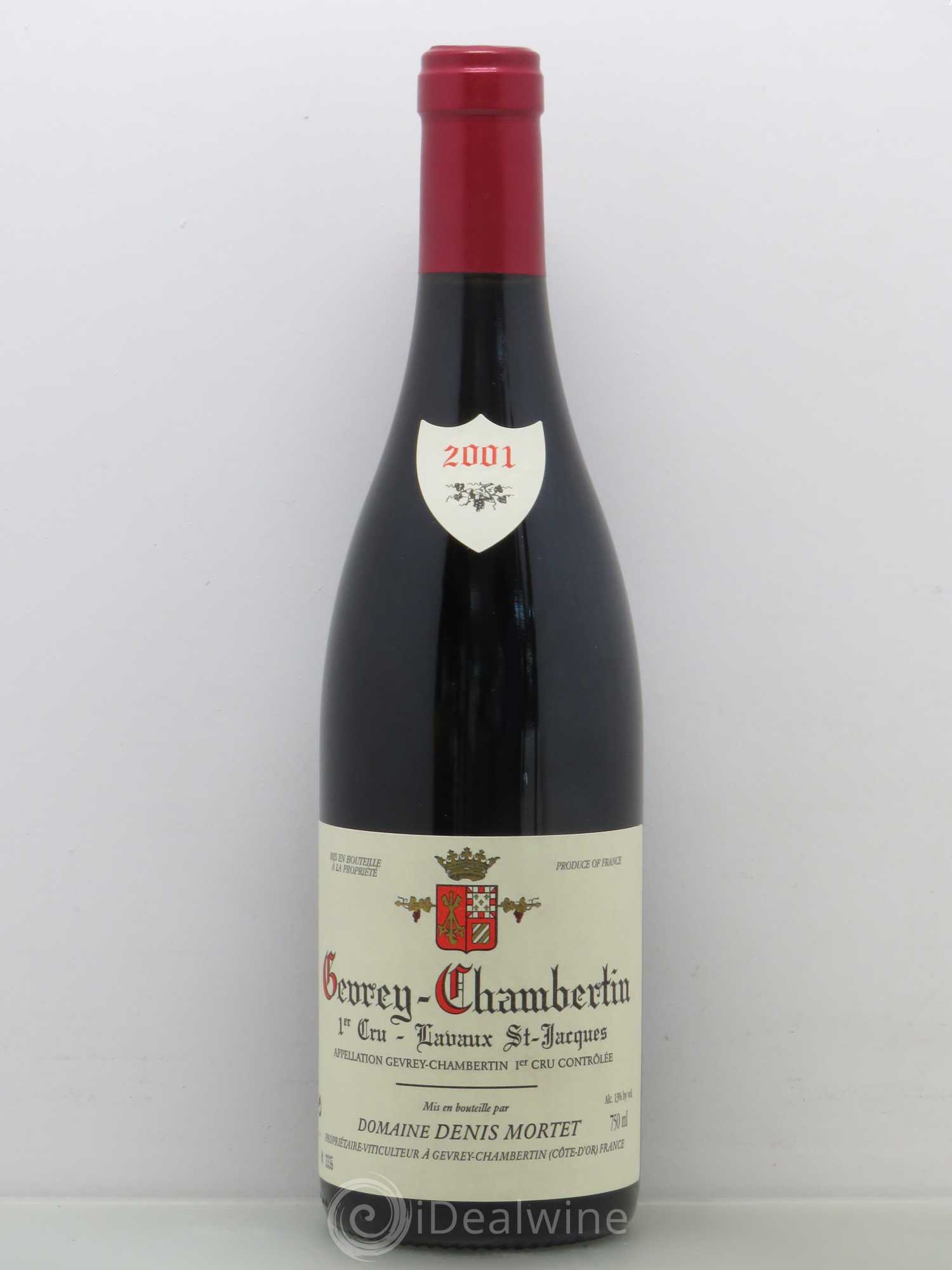 Gevrey-Chambertin 1er Cru Lavaux Saint Jacques Denis Mortet (Domaine) 2001 - Lot de 1 bouteille - 0