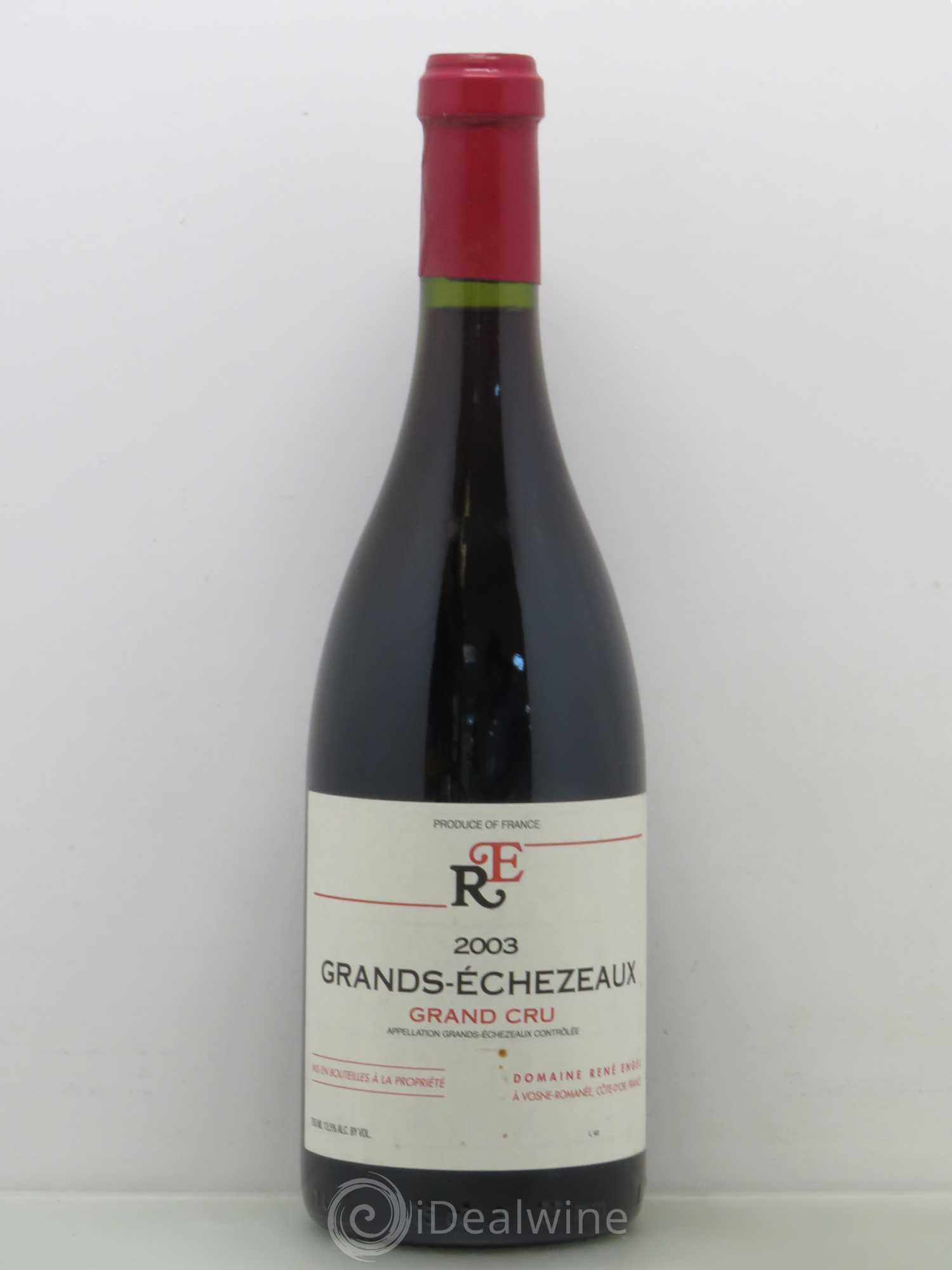 Grands-Echezeaux Grand Cru Domaine René Engel - Domaine Eugénie 2003 - Lot de 1 bouteille - 0