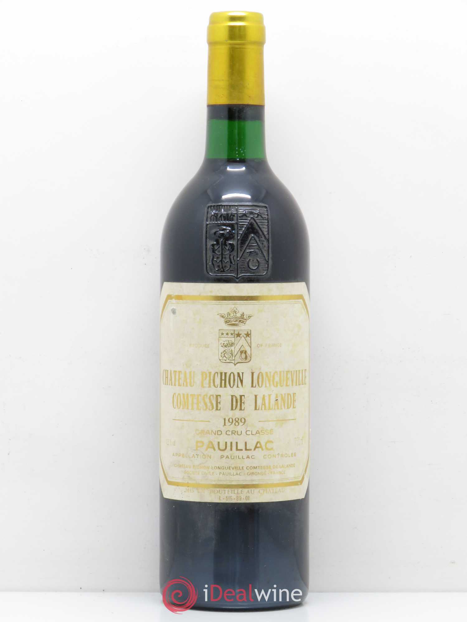 Château Pichon Longueville Comtesse de Lalande 2ème Grand Cru Classé 1989 - Lot de 1 bouteille - 0