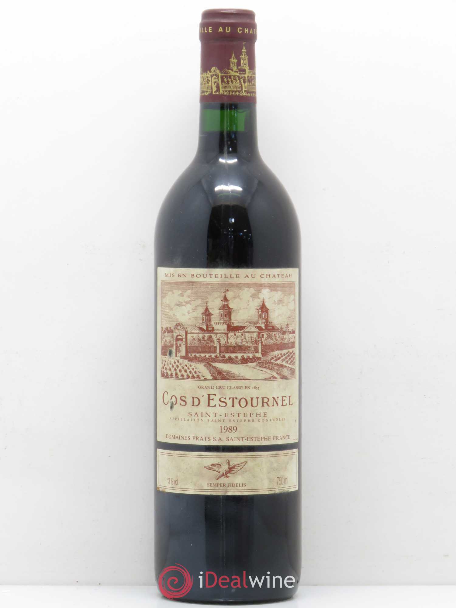 Cos d'Estournel 2ème Grand Cru Classé 1989 - Lot de 1 bouteille - 0