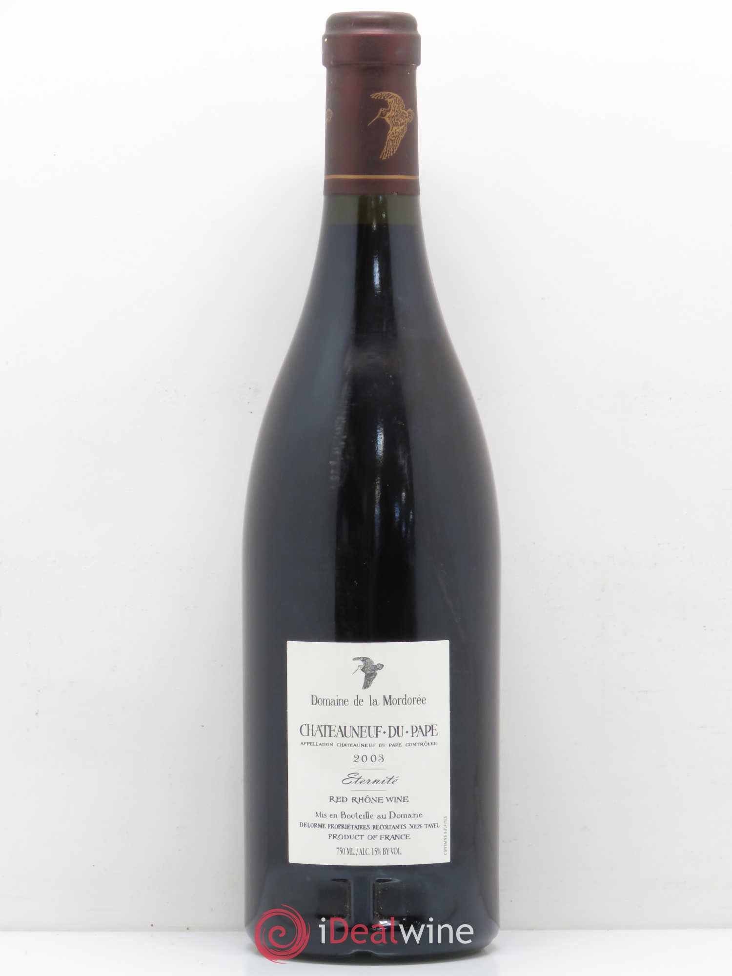 Châteauneuf-du-Pape La Plume du Peintre La Mordorée (Domaine de) 2003 - Lot de 1 bouteille - 1