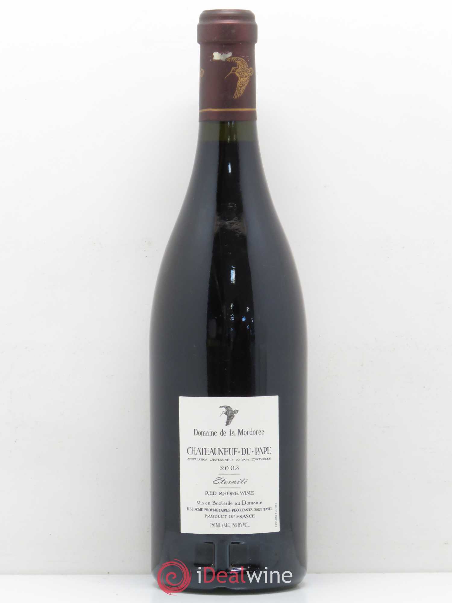 Châteauneuf-du-Pape La Plume du Peintre La Mordorée (Domaine de) 2003 - Lot de 1 bouteille - 1