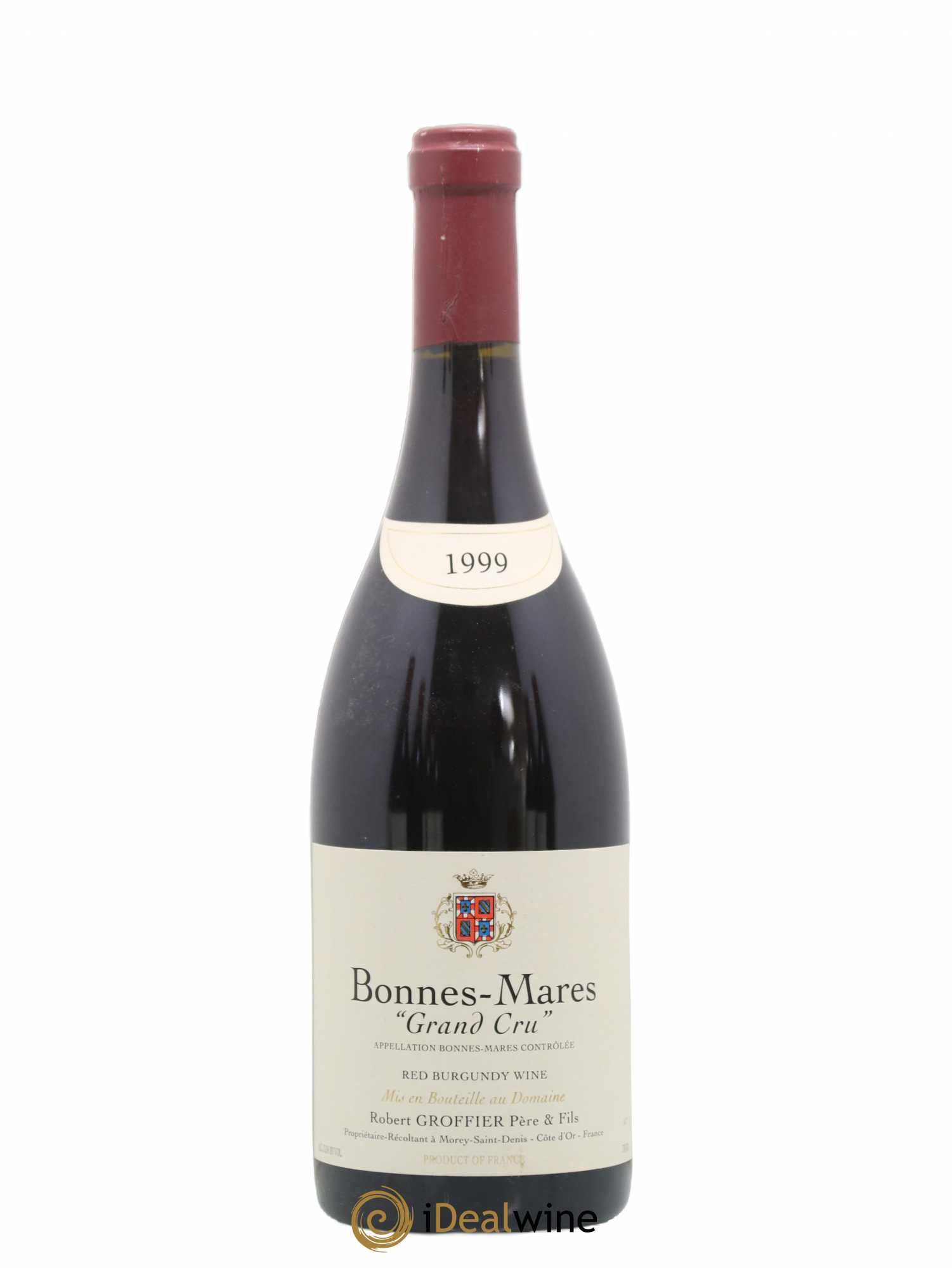Bonnes-Mares Grand Cru Robert Groffier Père & Fils (Domaine) 1999 - Lot de 1 bouteille - 0