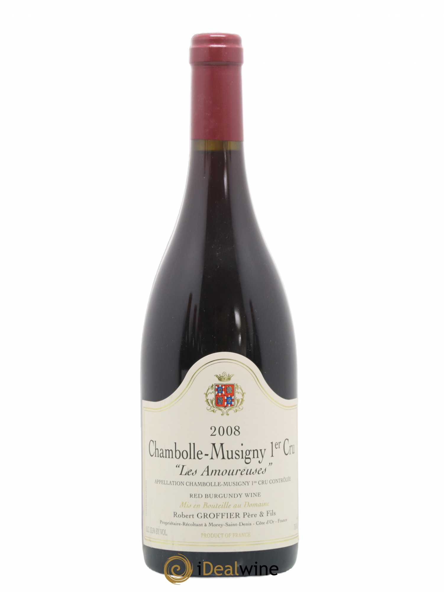 Chambolle-Musigny 1er Cru Les Amoureuses Robert Groffier Père & Fils (Domaine) 2008 - Lot de 1 bouteille - 0
