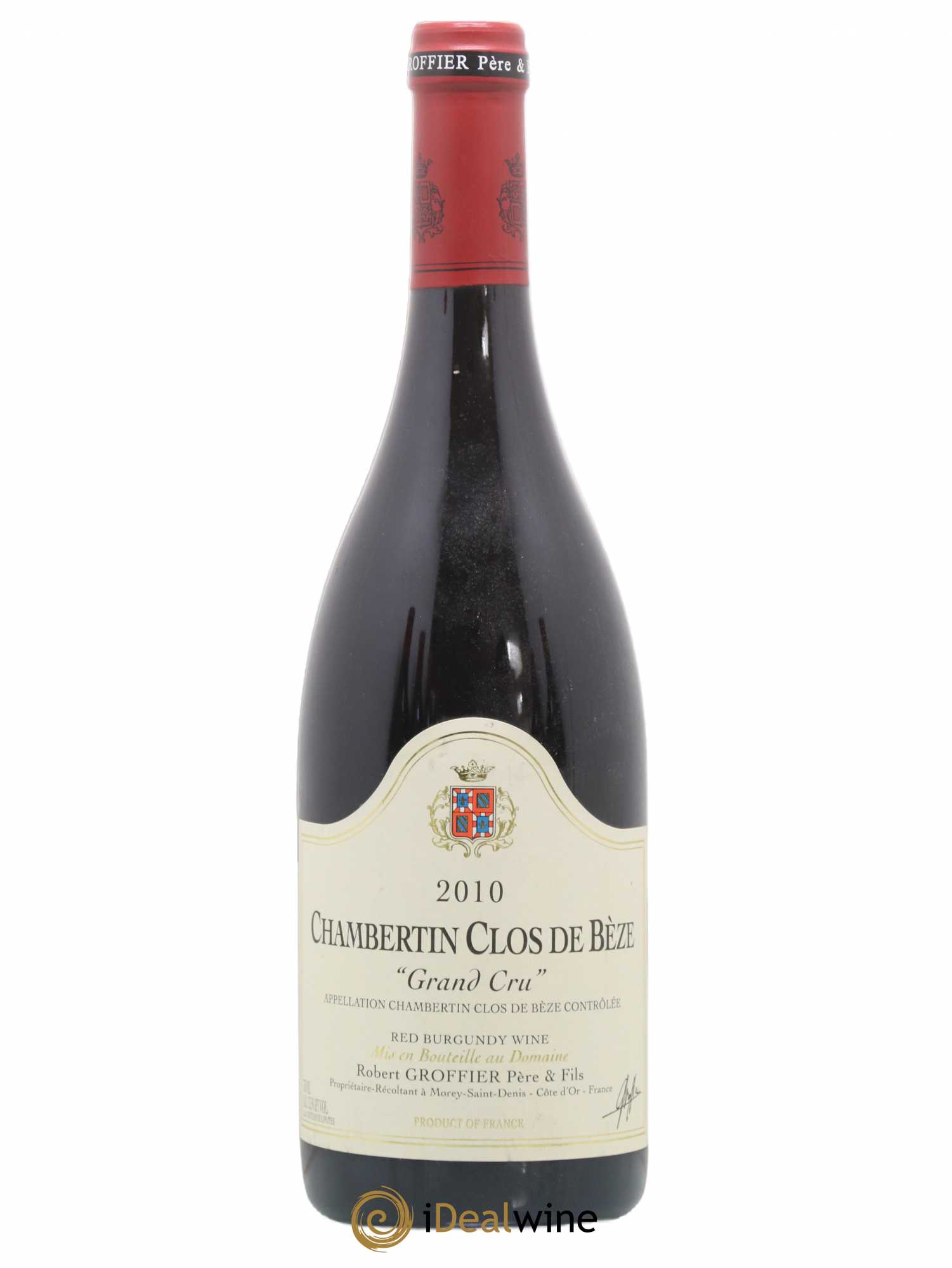 Chambertin Clos de Bèze Grand Cru Robert Groffier Père & Fils (Domaine) 2010 - Lot de 1 bouteille - 0