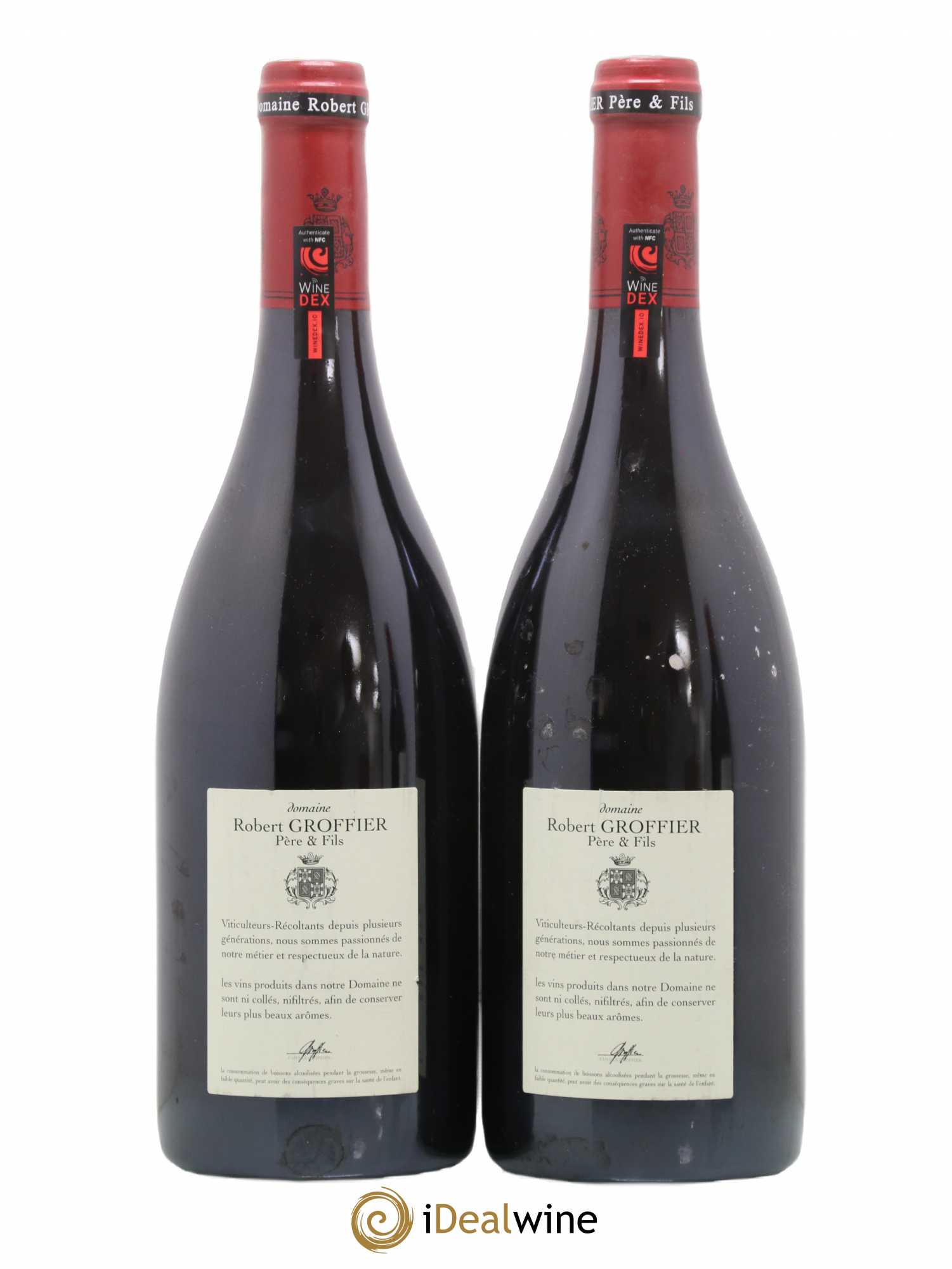 Chambertin Clos de Bèze Grand Cru Robert Groffier Père & Fils (Domaine) 2012 - Lot de 2 bouteilles - 1