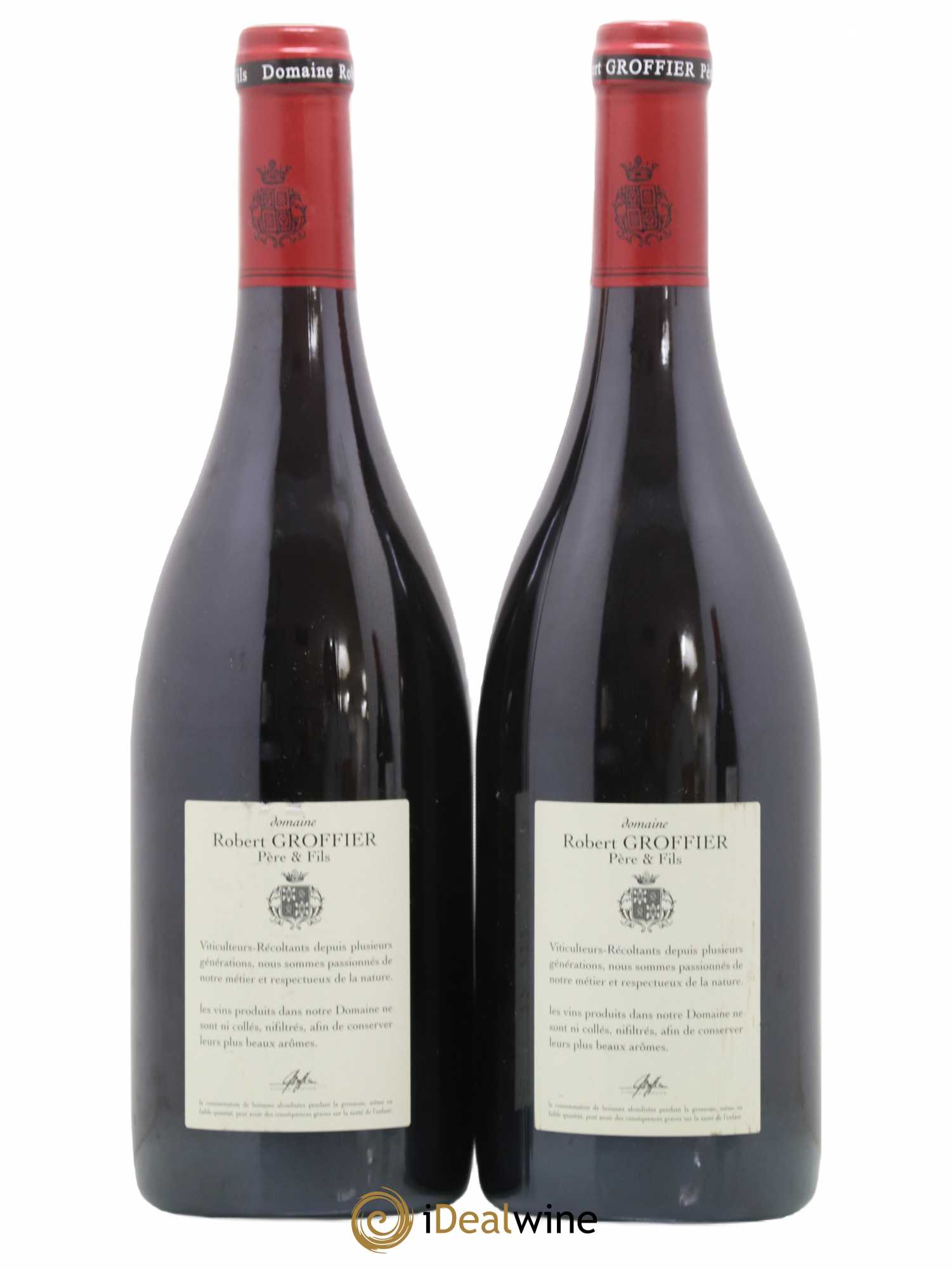 Bonnes-Mares Grand Cru Robert Groffier Père & Fils (Domaine) 2012 - Lot of 2 bottles - 1