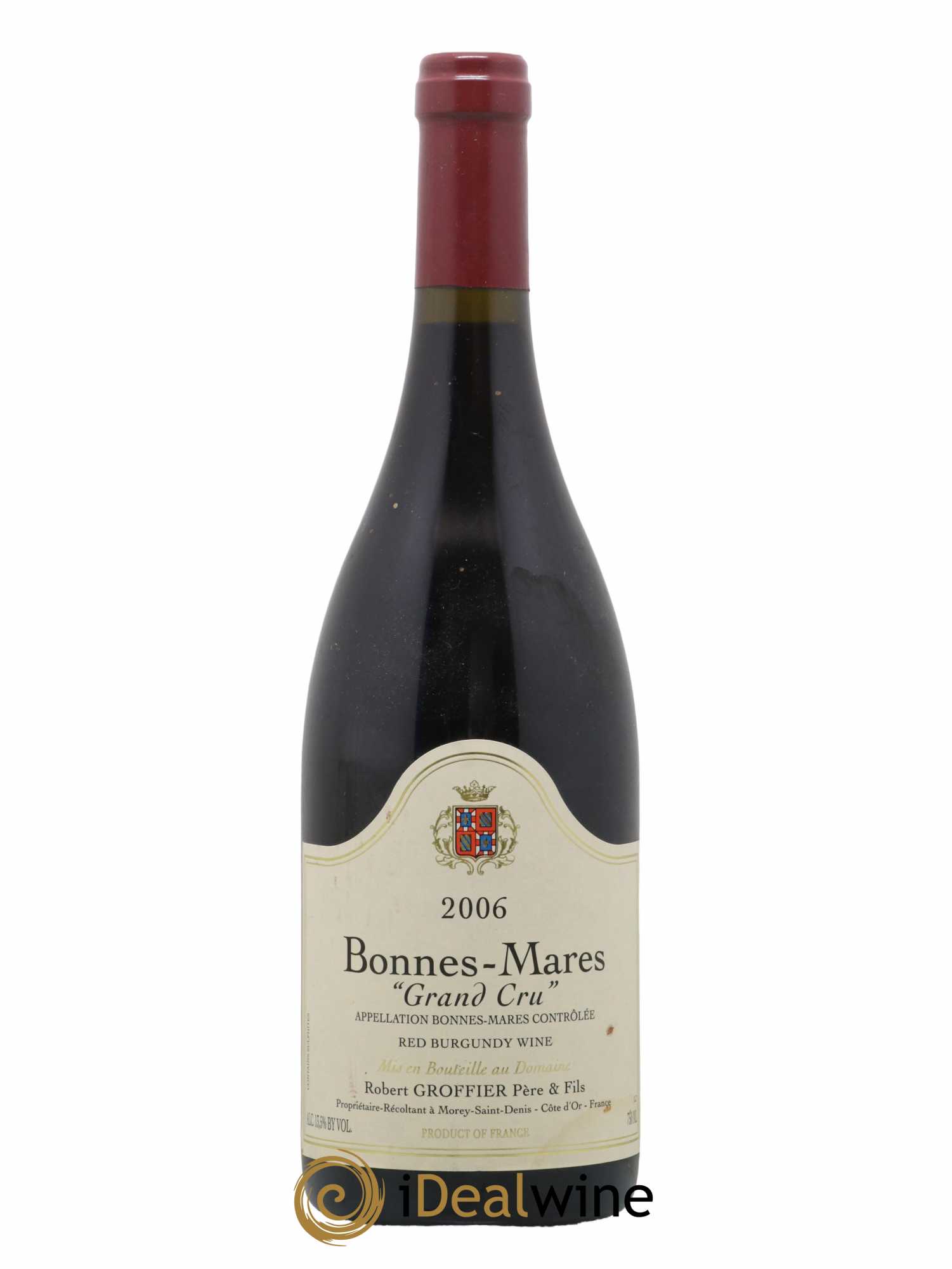Bonnes-Mares Grand Cru Robert Groffier Père & Fils (Domaine) 2006 - Lot de 1 bouteille - 0
