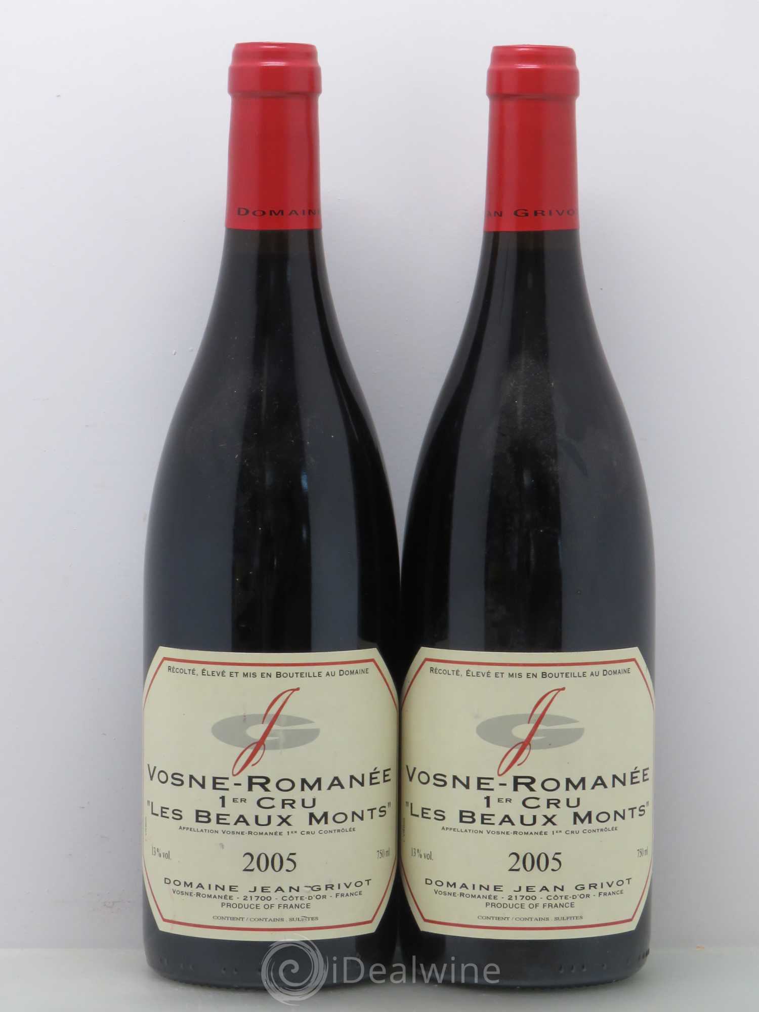 Vosne-Romanée 1er Cru Les Beaux-Monts Jean Grivot 2005 - Lot de 2 bouteilles - 0
