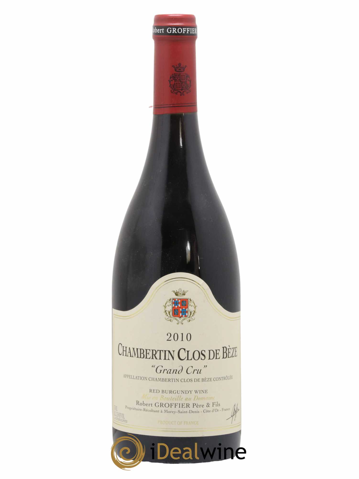 Chambertin Clos de Bèze Grand Cru Robert Groffier Père & Fils (Domaine) 2010 - Lot de 1 bouteille - 0