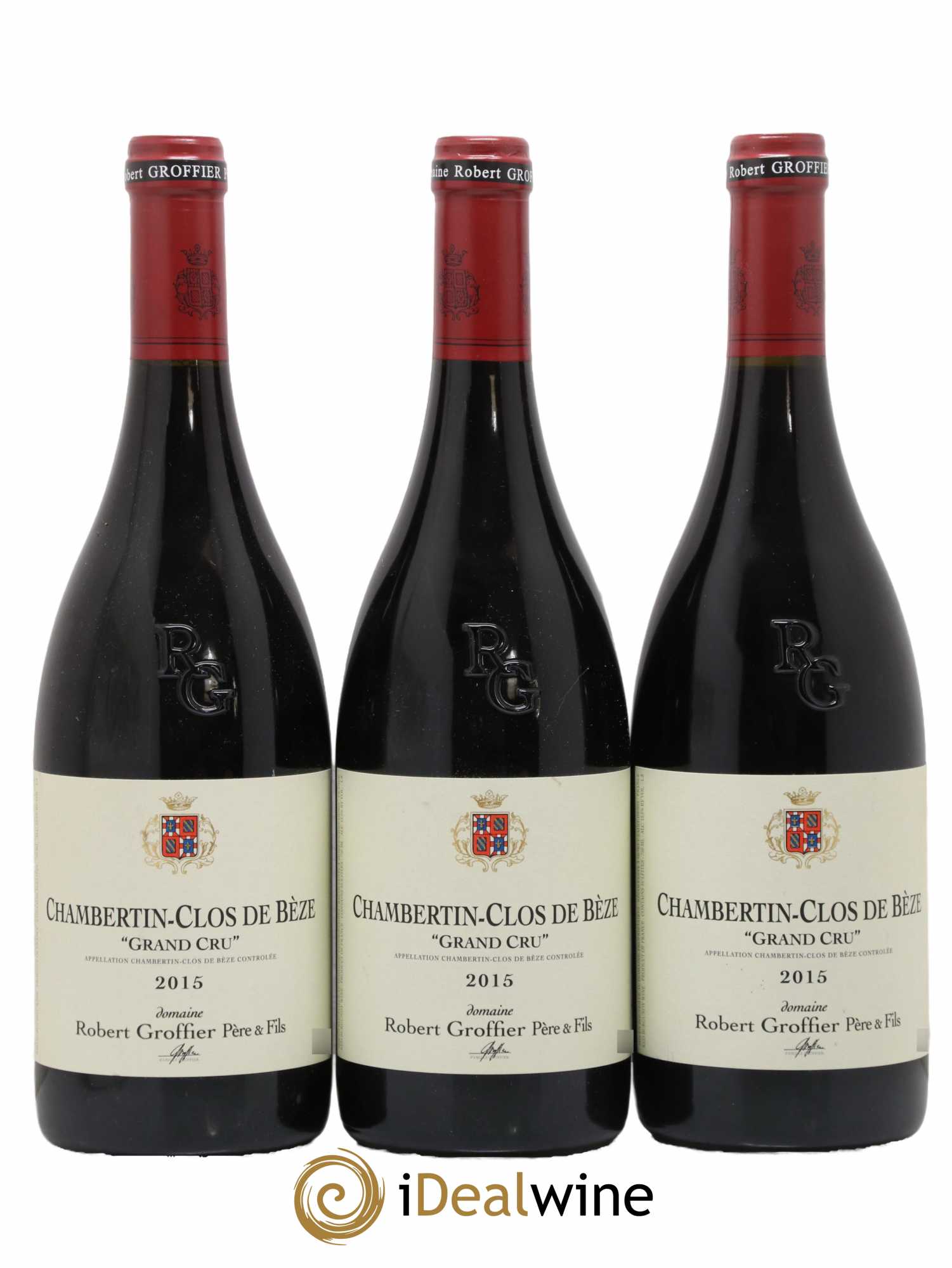 Chambertin Clos de Bèze Grand Cru Robert Groffier Père & Fils (Domaine) 2015 - Lot de 3 bouteilles - 0