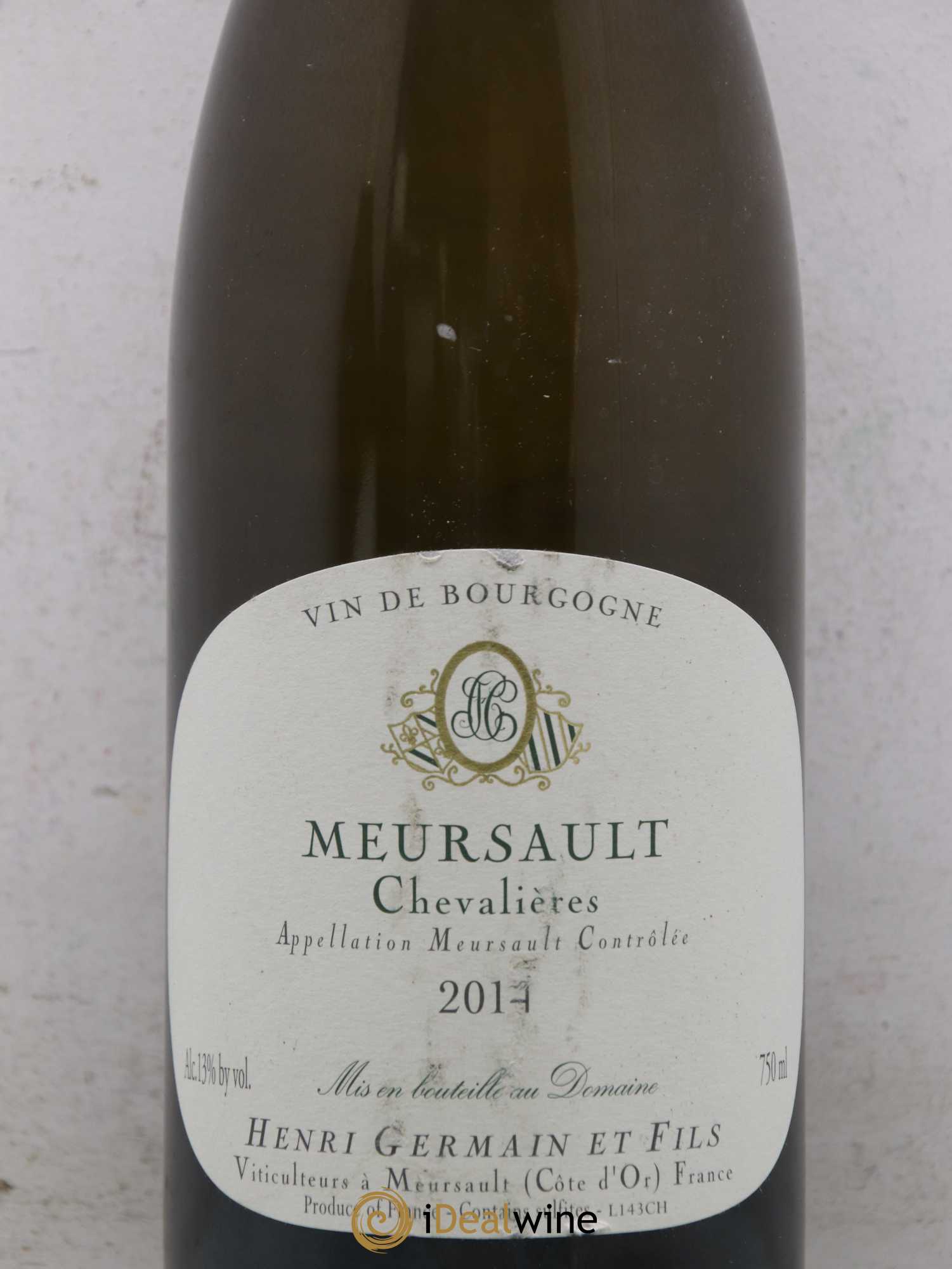 Meursault Chevalières Henri Germain 2014 - Lot de 1 bouteille - 1