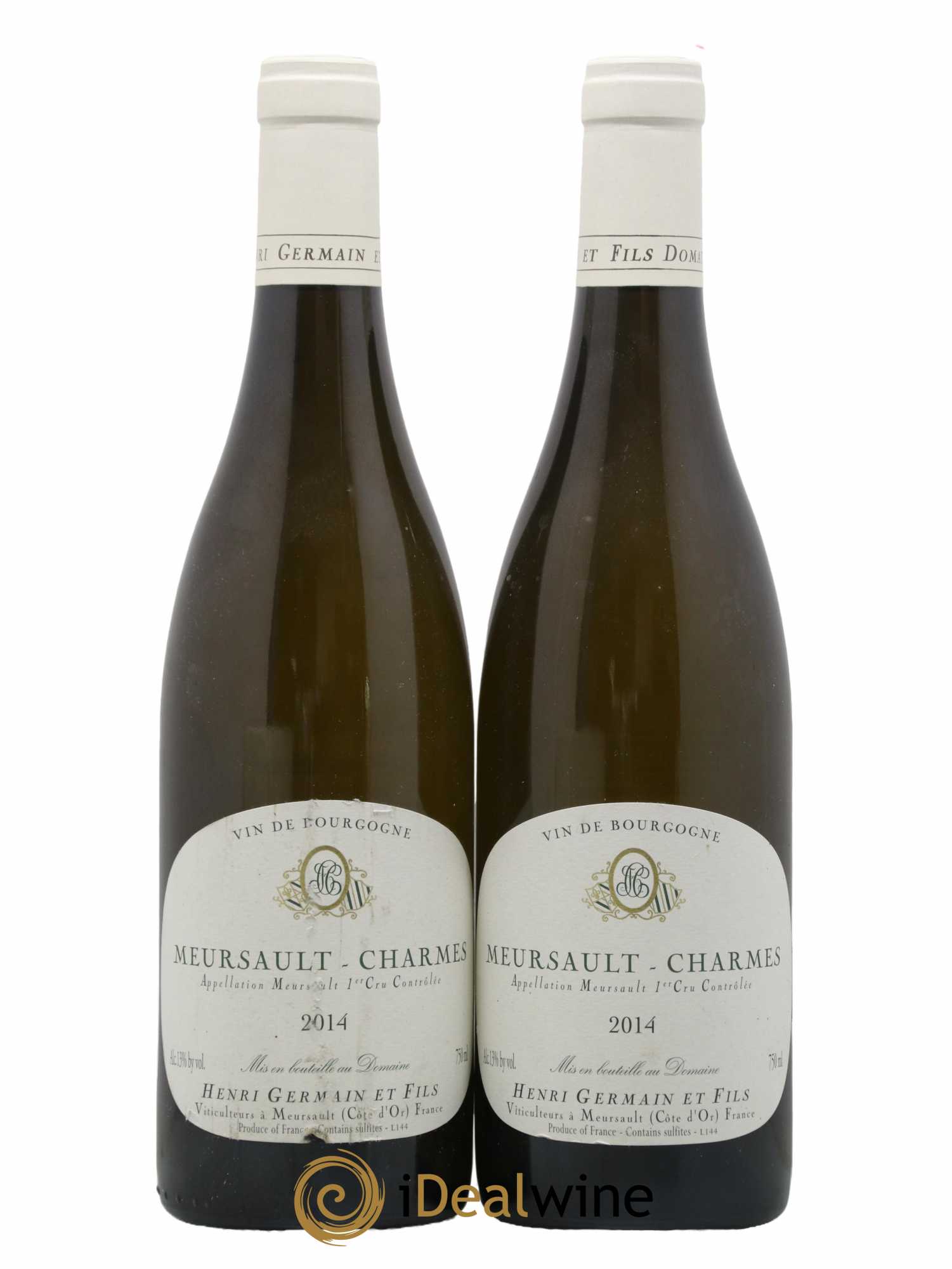 Meursault 1er Cru Charmes Henri Germain 2014 - Posten von 2 Flaschen - 0