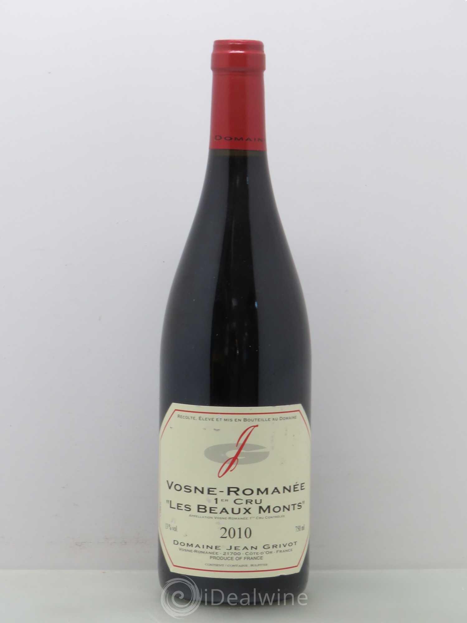 Vosne-Romanée 1er Cru Les Beaux-Monts Jean Grivot 2010 - Lot de 1 bouteille - 0