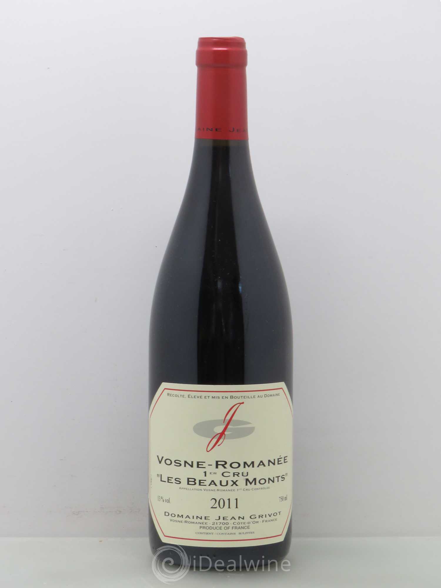Vosne-Romanée 1er Cru Les Beaux-Monts Jean Grivot 2011 - Lot de 1 bouteille - 0