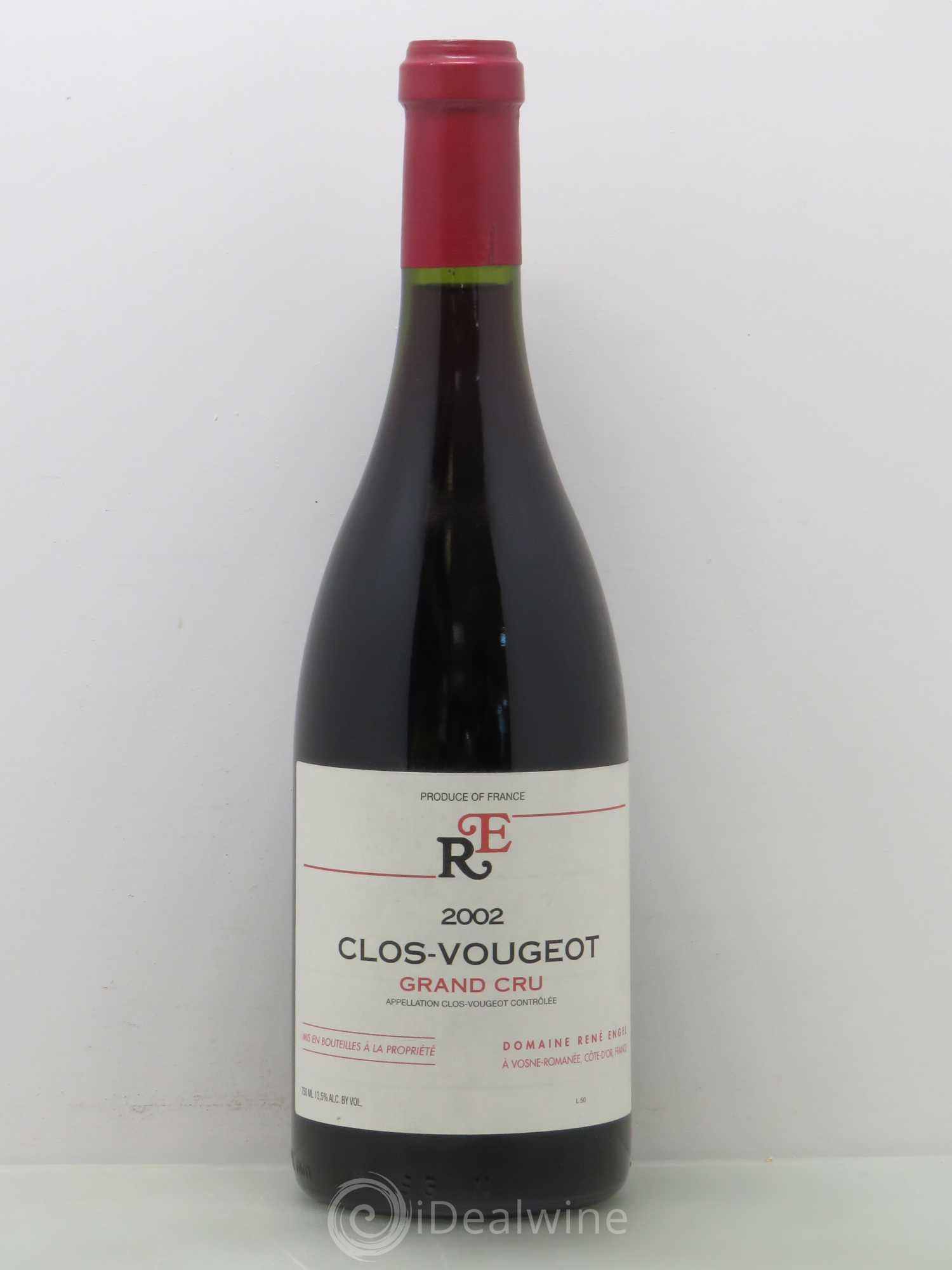 Clos de Vougeot Grand Cru Domaine René Engel - Domaine Eugénie 2002 - Lot de 1 bouteille - 0