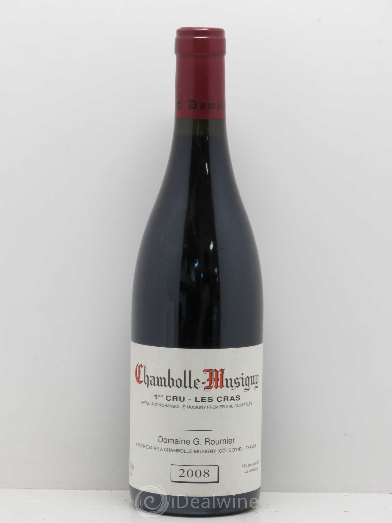 Chambolle-Musigny 1er Cru Les Cras Georges Roumier (Domaine) 2008 - Lot de 1 bouteille - 0