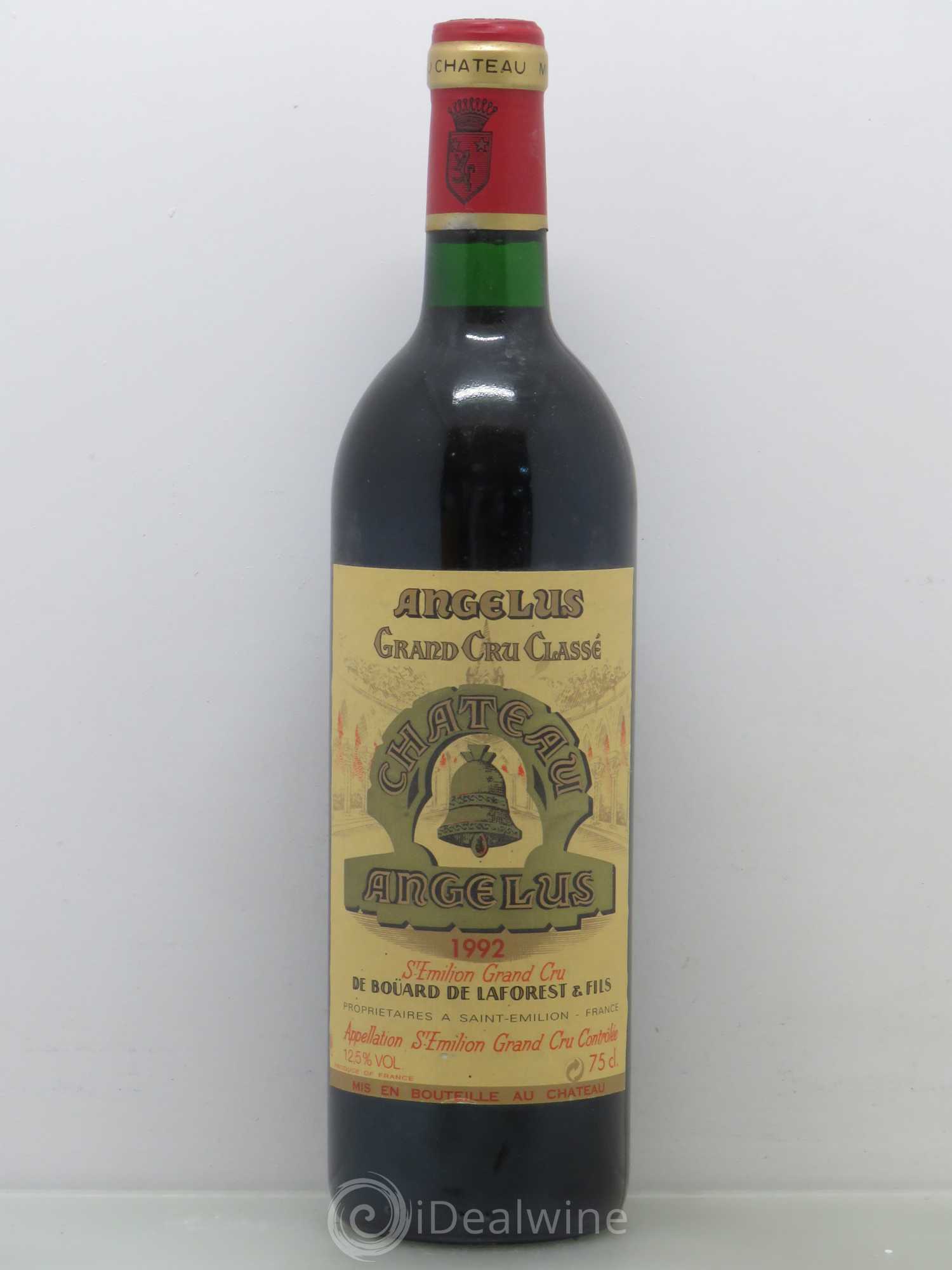 Château Angélus 1er Grand Cru Classé A 1992 - Lot de 1 bouteille - 0