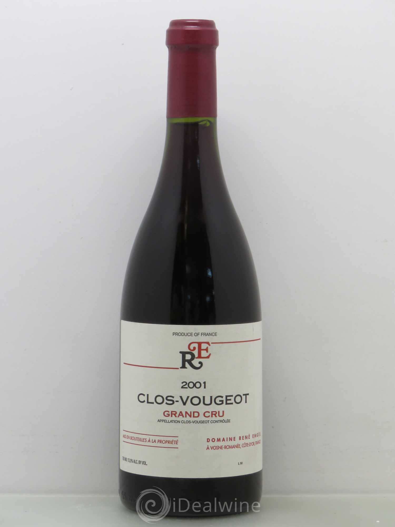 Clos de Vougeot Grand Cru Domaine René Engel - Domaine Eugénie 2001 - Lot de 1 bouteille - 0
