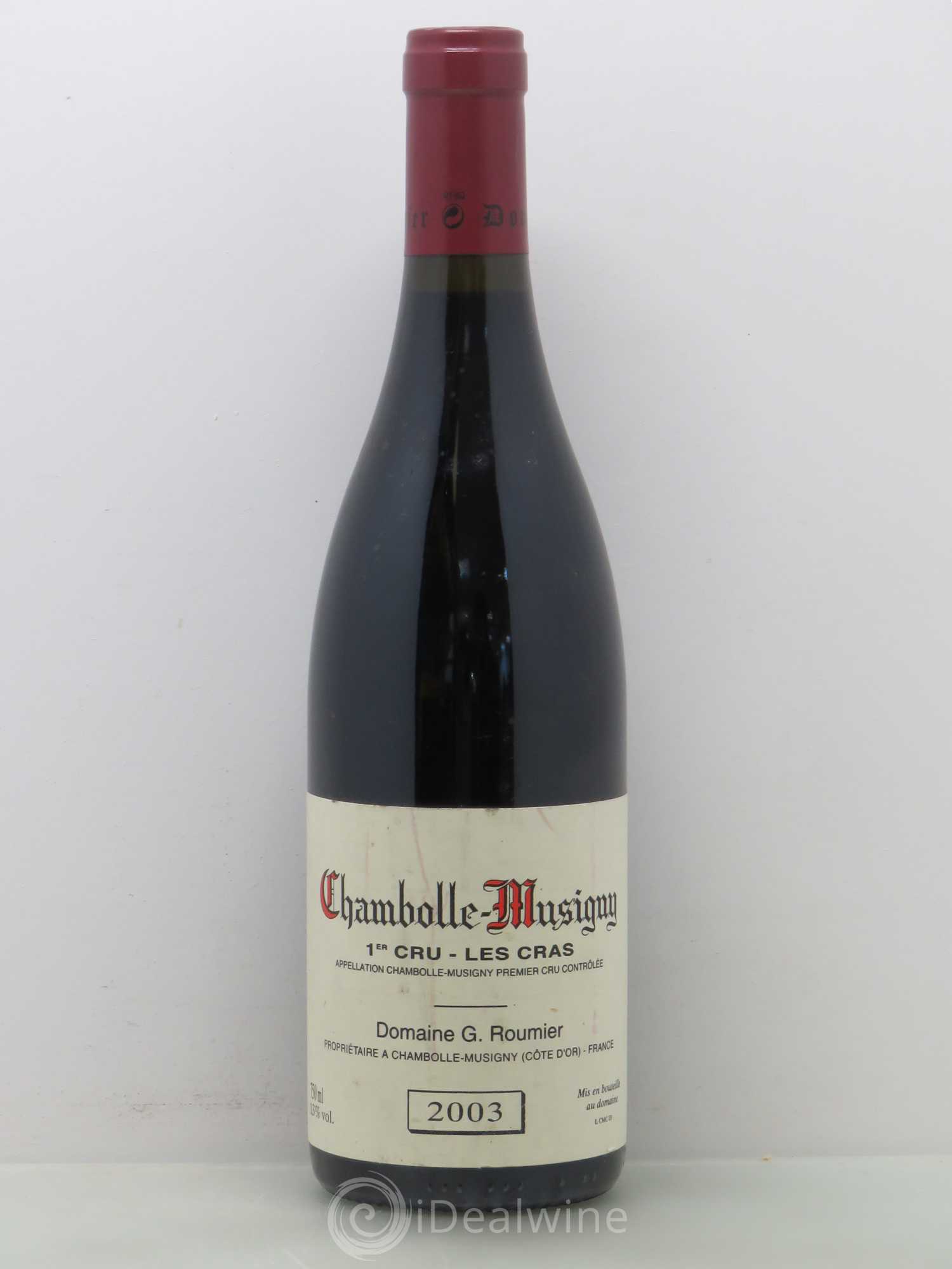 Chambolle-Musigny 1er Cru Les Cras Georges Roumier (Domaine) 2003 - Lot de 1 bouteille - 0