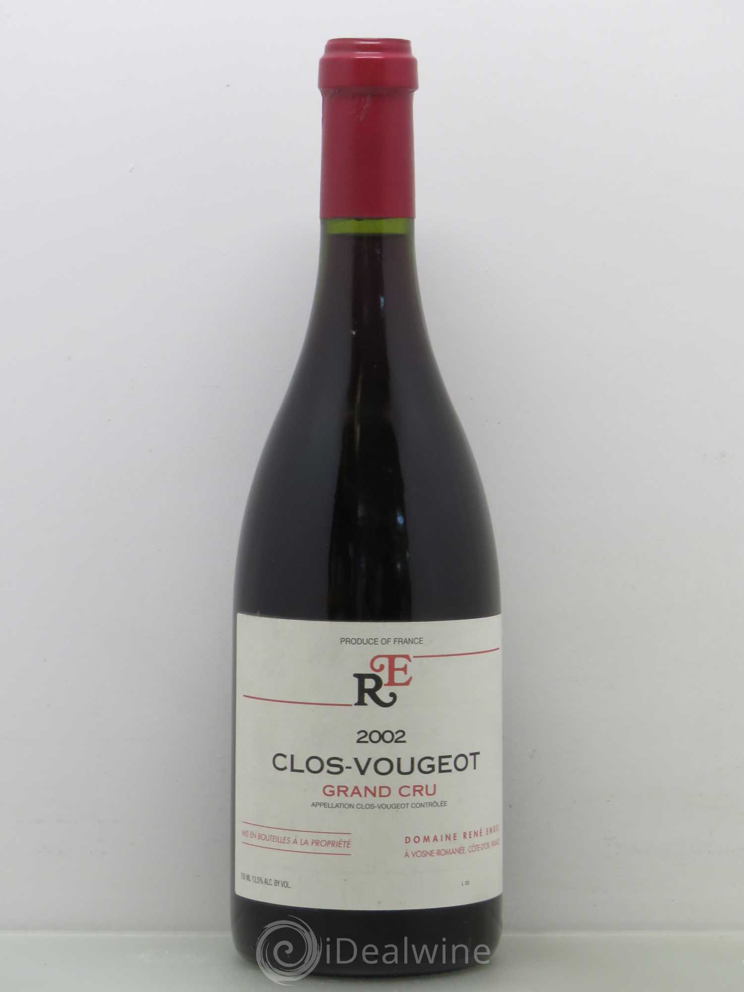Clos de Vougeot Grand Cru Domaine René Engel - Domaine Eugénie 2002 - Lot de 1 bouteille - 0