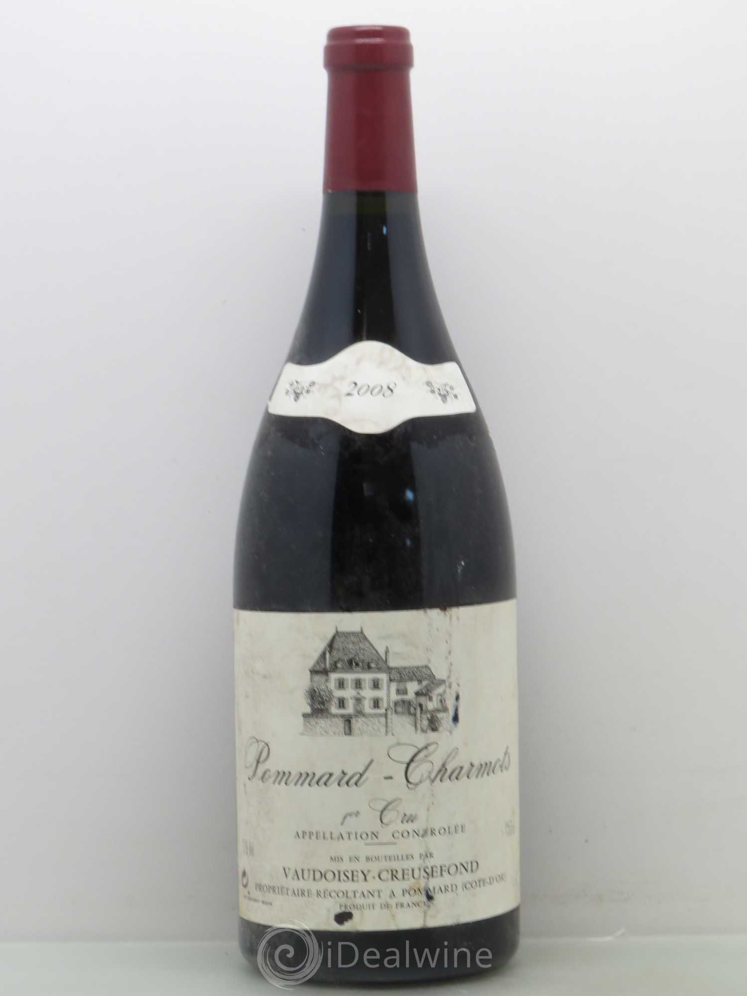 Pommard 1er Cru Charmots - Vaudoisey Creusefond 2008 - Posten von 1 Magnum - 0
