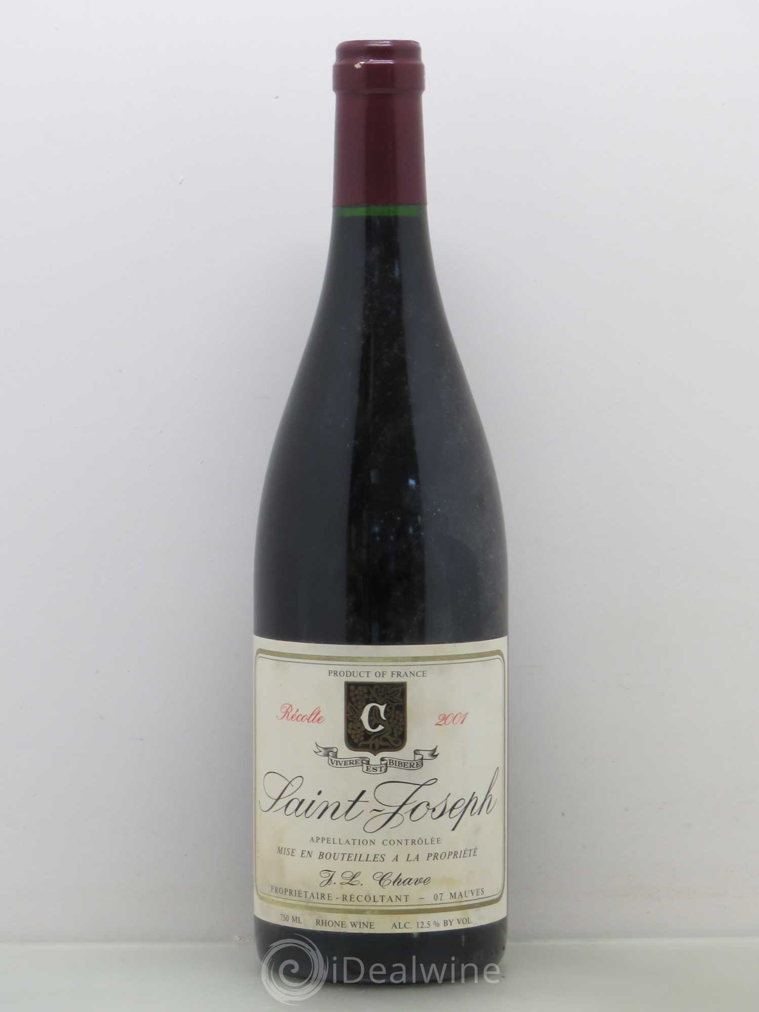 Saint-Joseph Jean-Louis Chave 2001 - Lot de 1 bouteille - 0