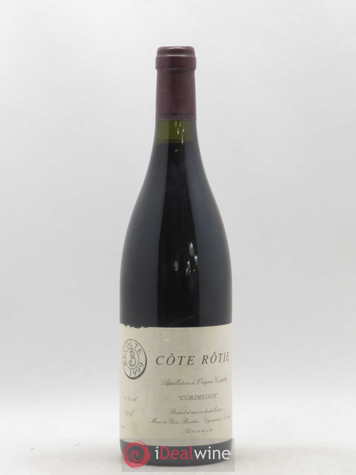 Côte-Rôtie Cordeloux Marie et Pierre Bénetière (Domaine) 1999 - Lot de 1 bouteille - 0