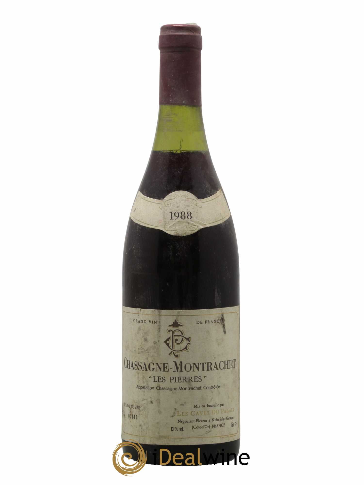 Chassagne-Montrachet Les Pierres Les Caves Du Palais 1988 - Lot de 1 bouteille - 0