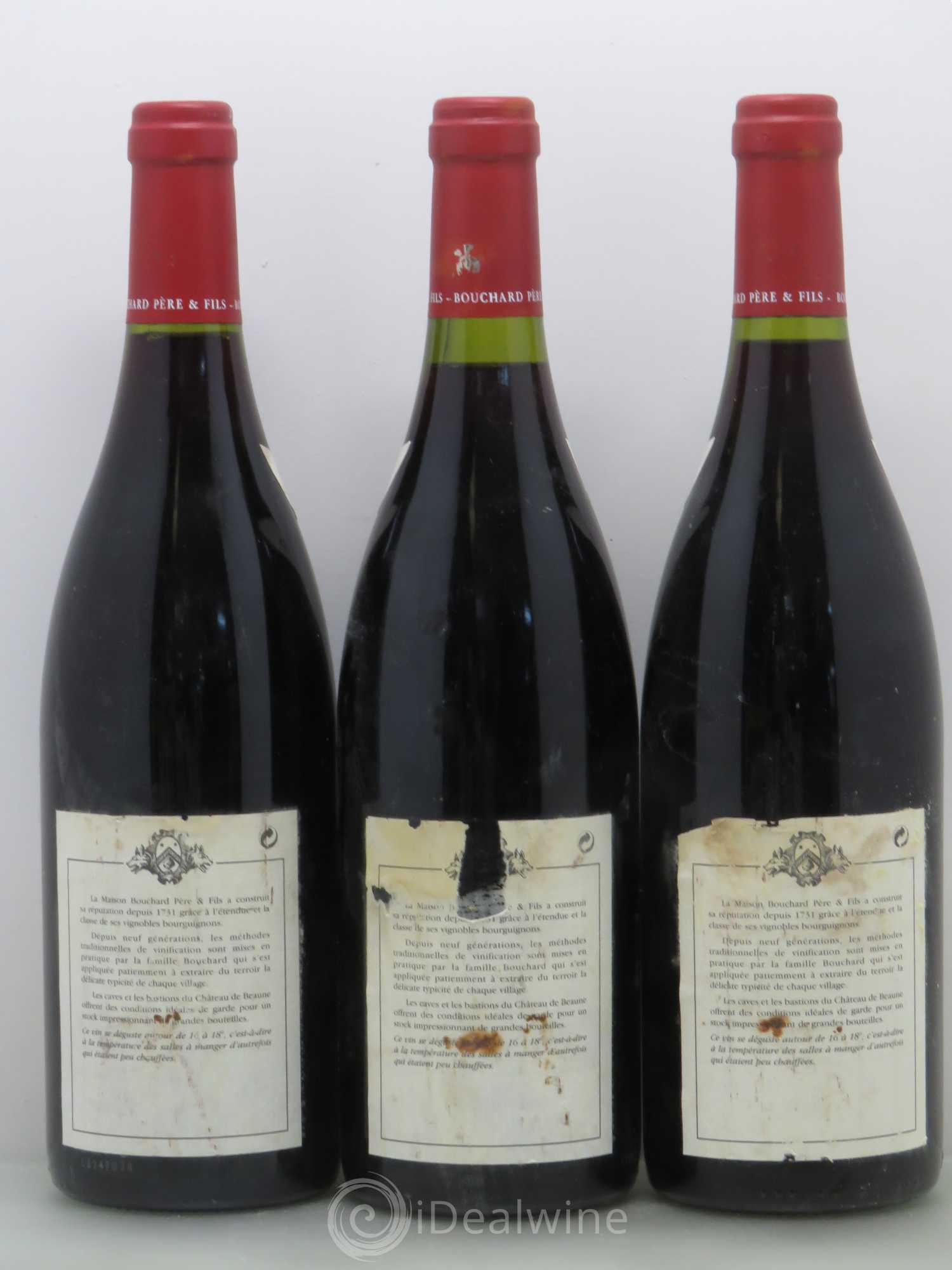 Corton Grand Cru Le Corton Bouchard Père & Fils 1996 - Lot de 3 bouteilles - 1
